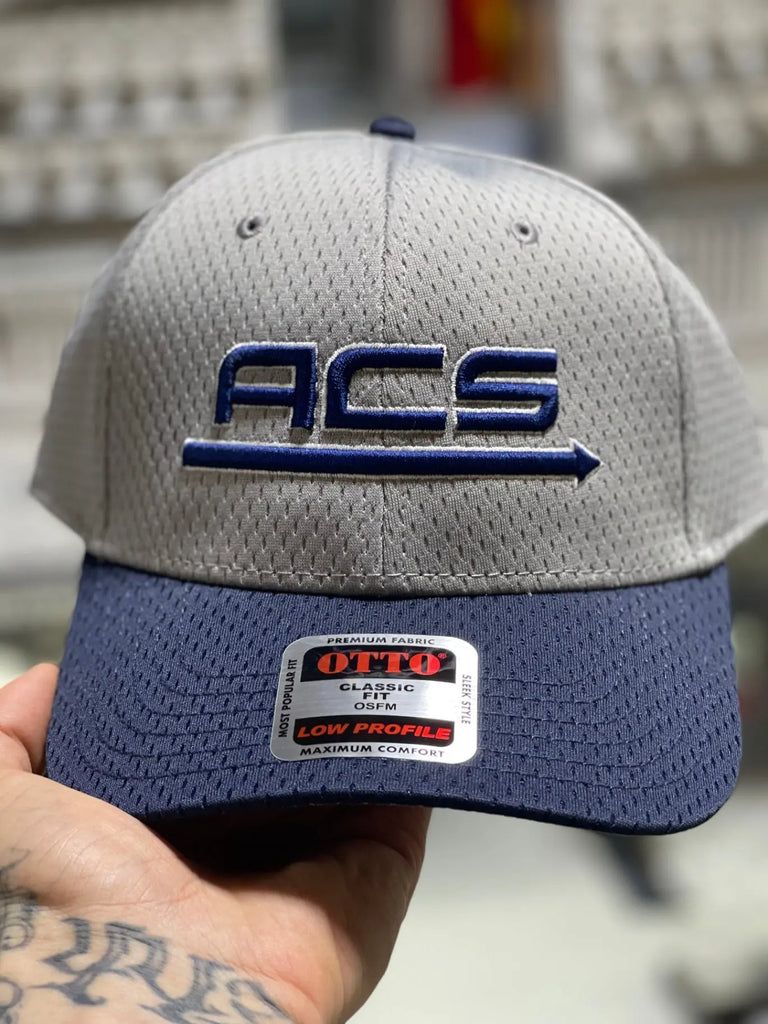 Custom embroidered ACS logo cap – Game Over Merch