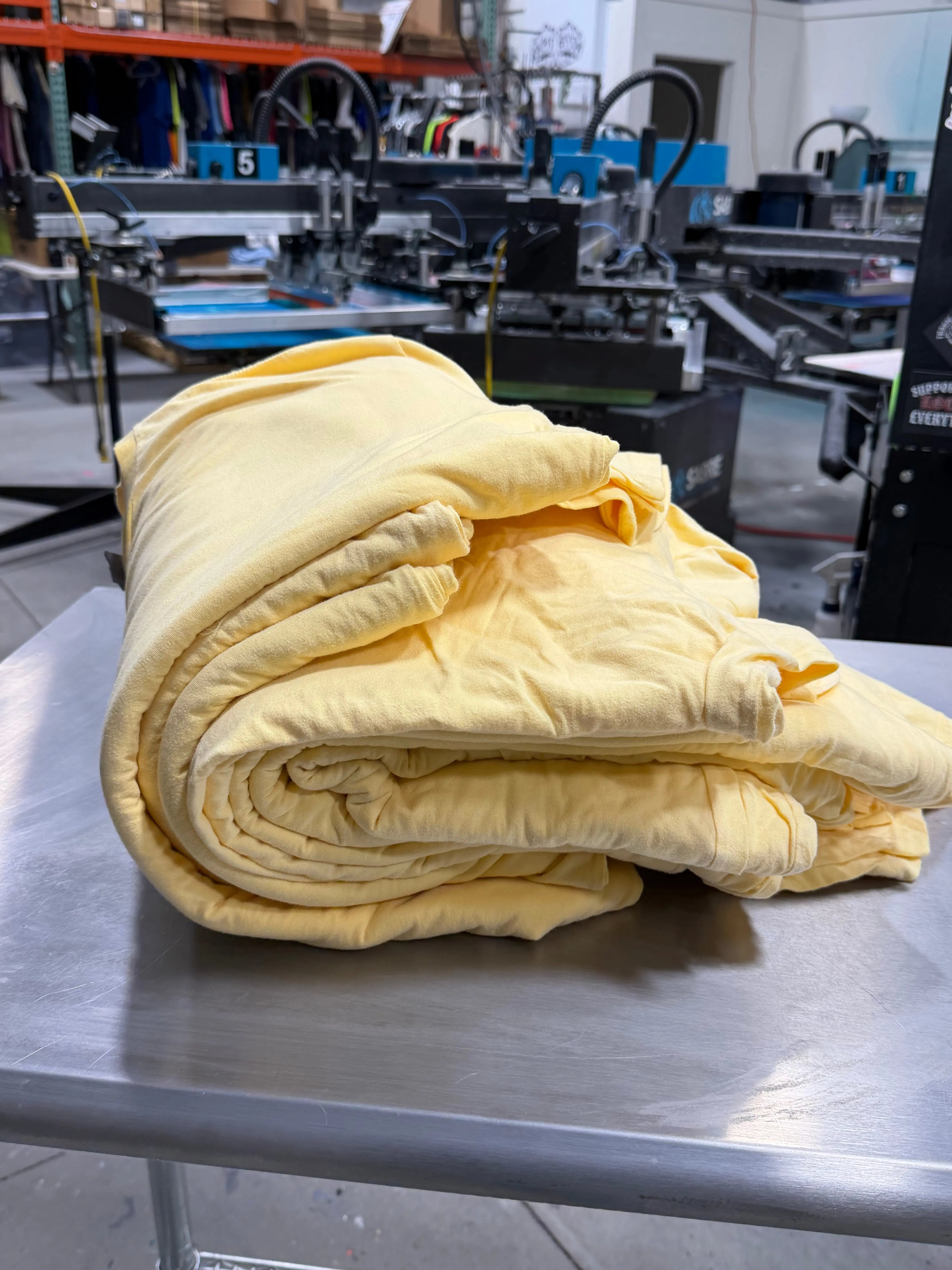 28 Next Level SOFT WASH Cotton Tees - Banana Cream
