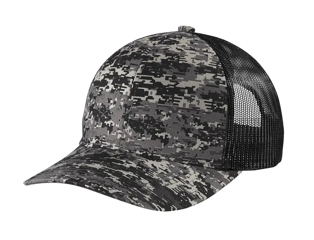 Port Authority® Digi Camo Snapback Trucker Cap #C404 Game Over Merch