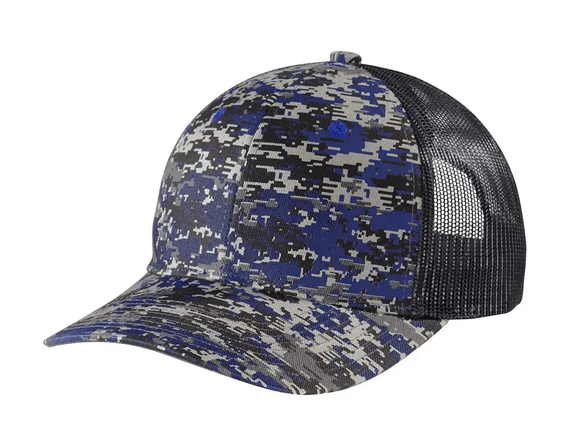 Port Authority® Digi Camo Snapback Trucker Cap #C404 Game Over Merch