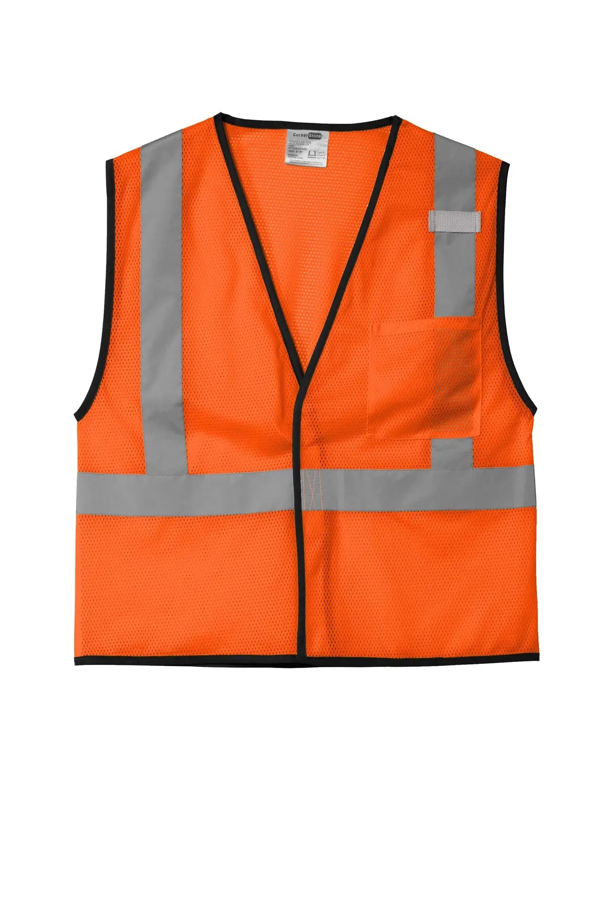 CornerStone® ANSI 107 Class 2 Economy Mesh One-Pocket Vest #CSV100