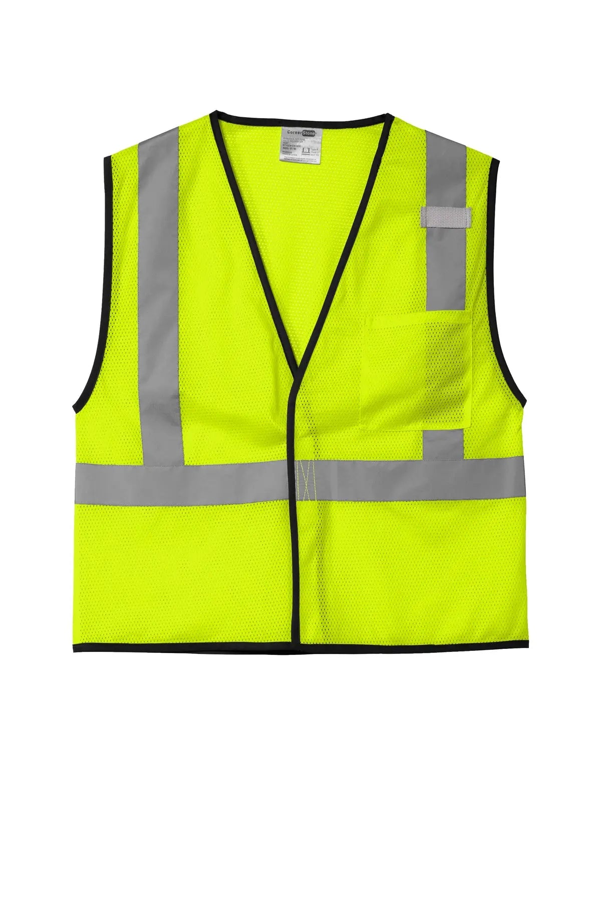 CornerStone® ANSI 107 Class 2 Economy Mesh One-Pocket Vest #CSV100