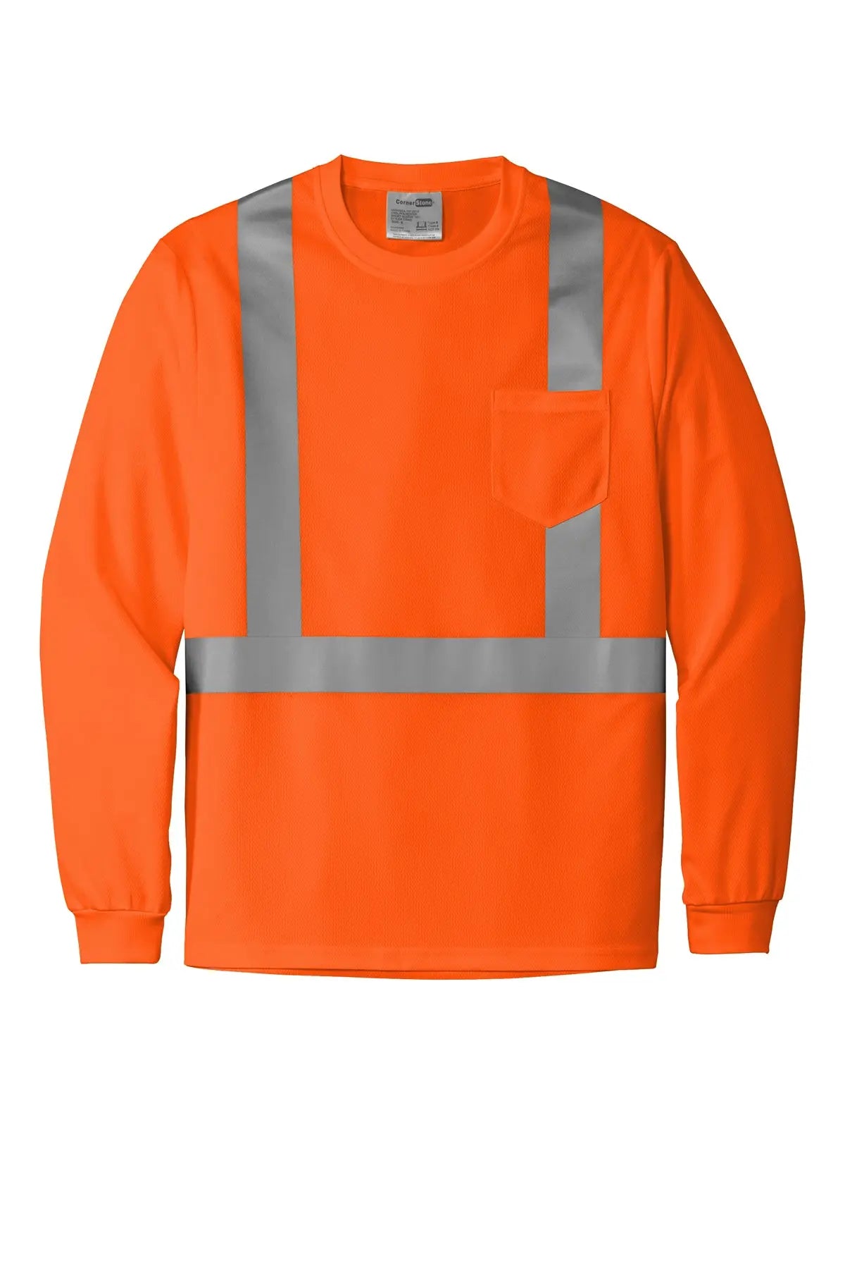 CornerStone® ANSI 107 Class 2 Mesh Long Sleeve Tee #CS201 Game Over Merch