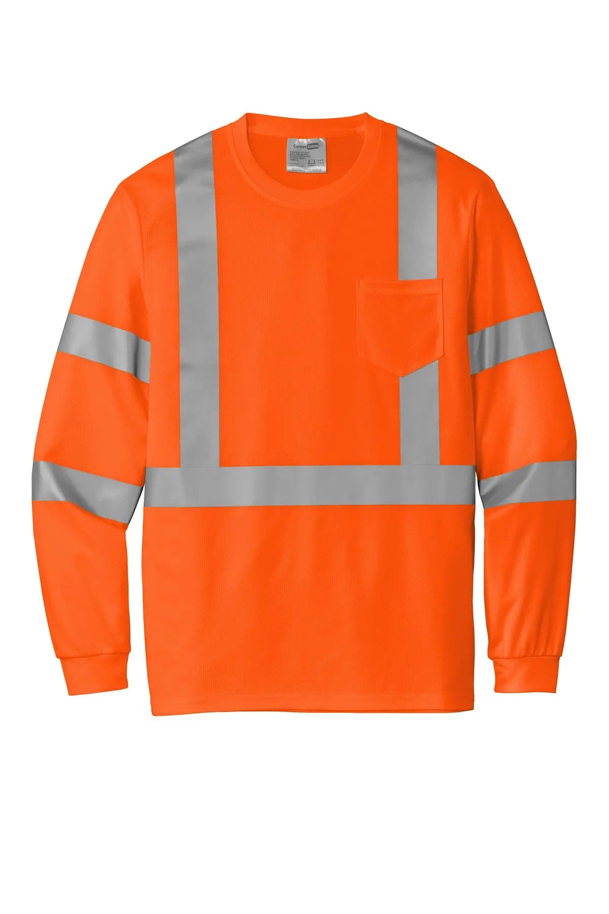 CornerStone® ANSI 107 Class 3 Mesh Long Sleeve Tee #CS203 Game Over Merch
