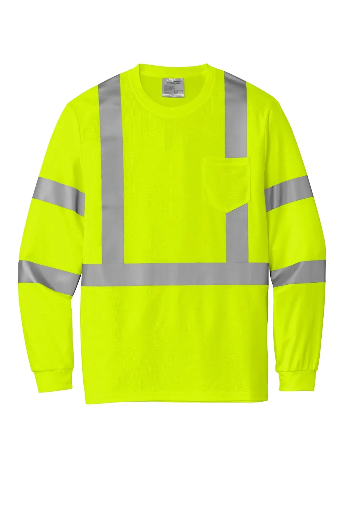 CornerStone® ANSI 107 Class 3 Mesh Long Sleeve Tee #CS203 Game Over Merch