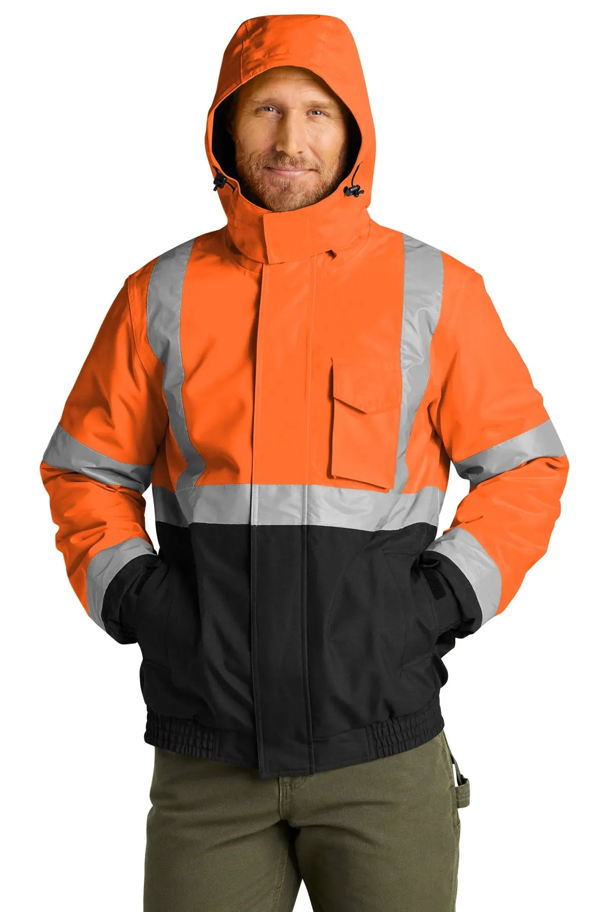 CornerStone® ANSI 107 Class 3 Economy Waterproof Insulated Bomber Jacket #CSJ500