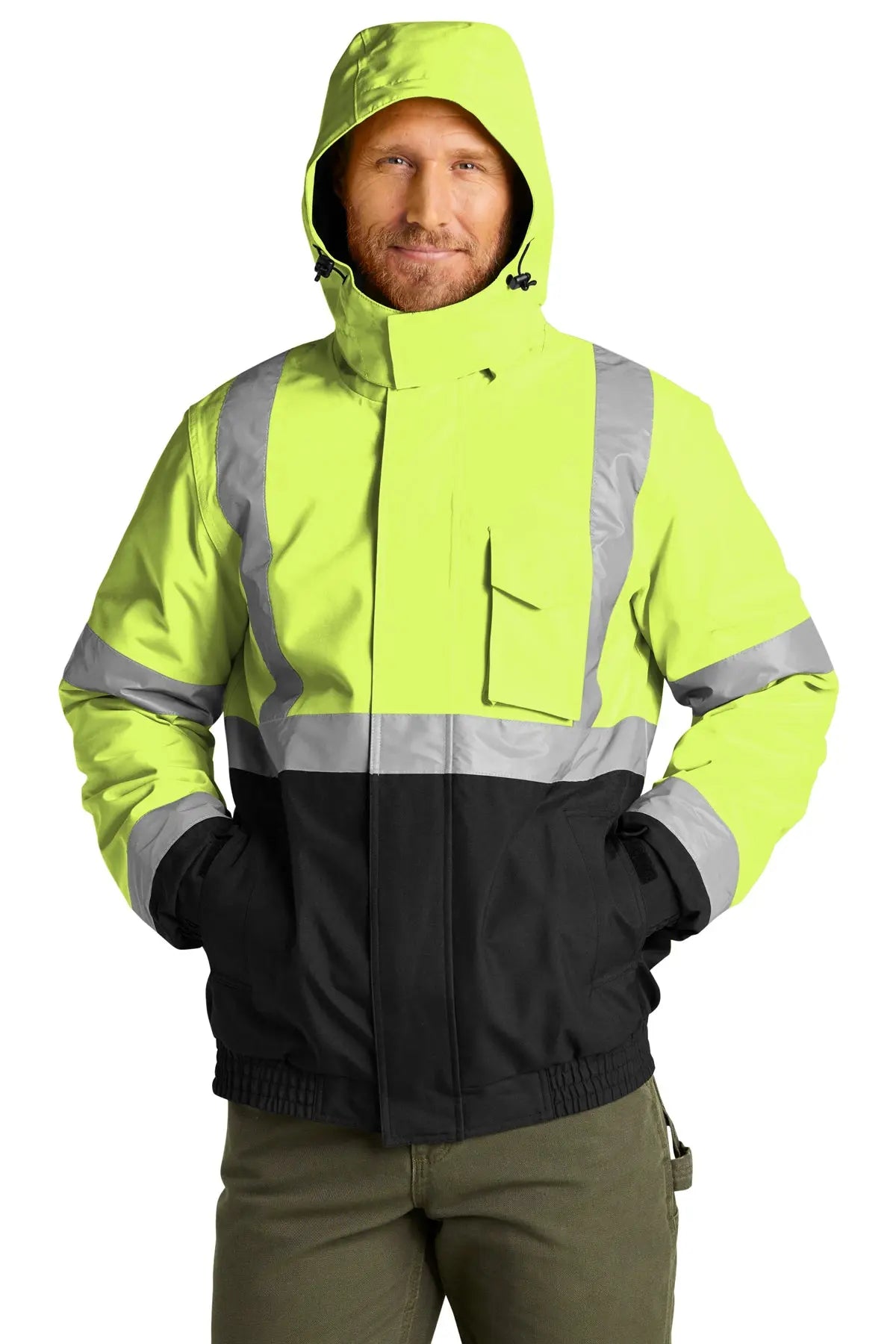 CornerStone® ANSI 107 Class 3 Economy Waterproof Insulated Bomber Jacket #CSJ500
