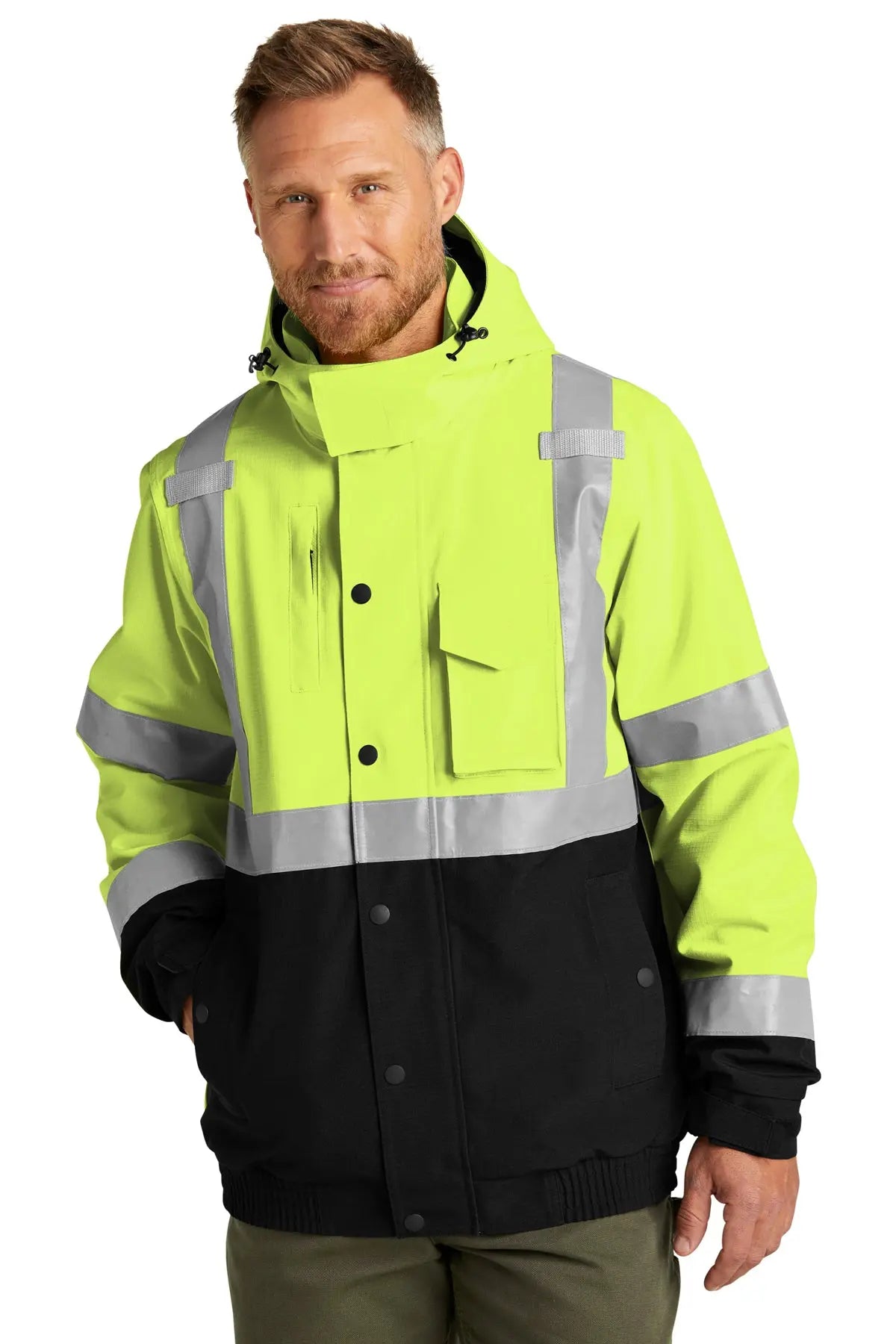 CornerStone® ANSI 107 Class 3 Waterproof Insulated Ripstop Bomber Jacket #CSJ501