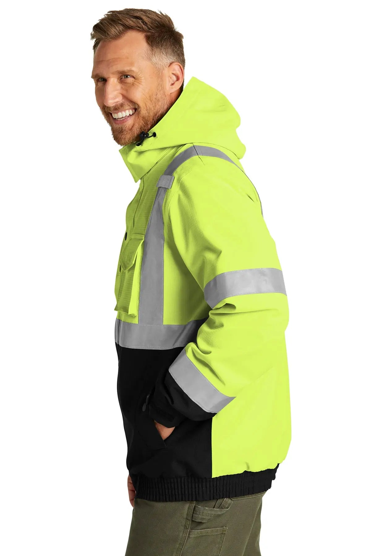 CornerStone® ANSI 107 Class 3 Waterproof Insulated Ripstop Bomber Jacket #CSJ501