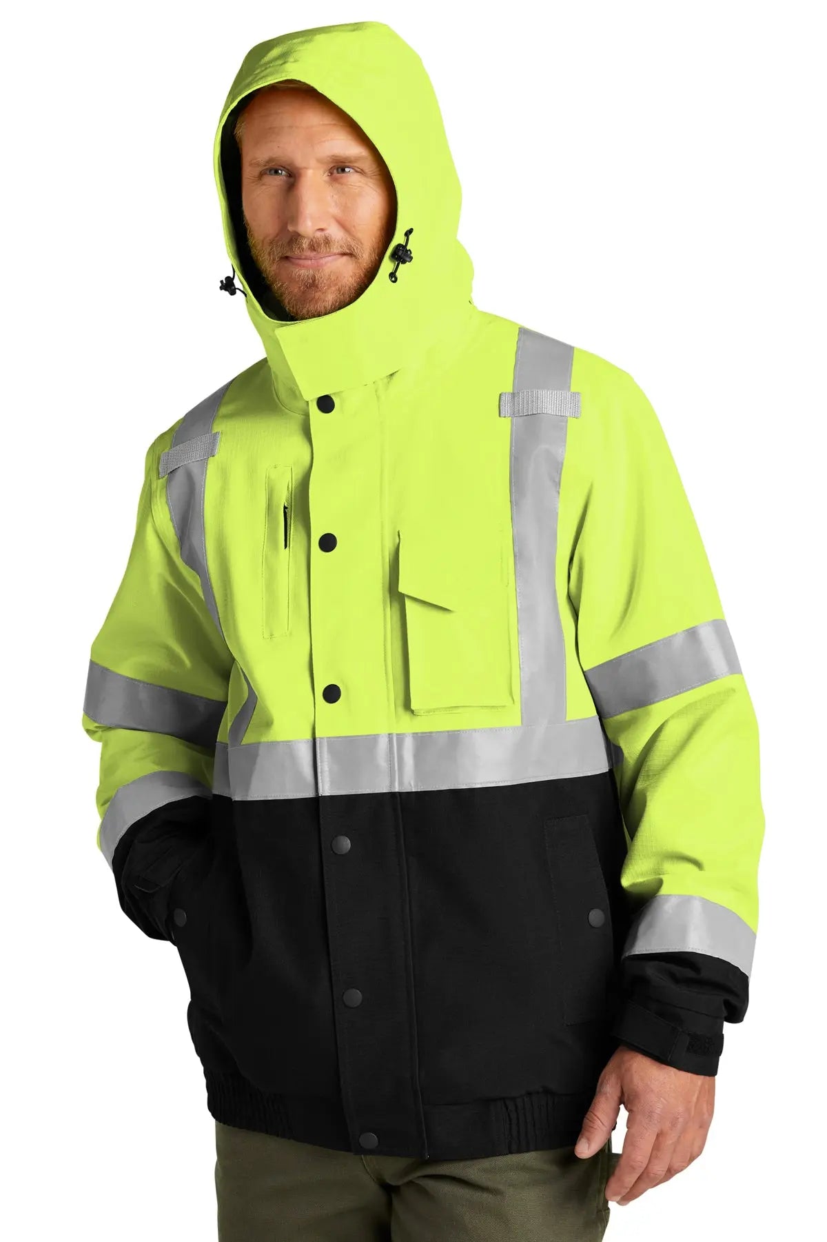 CornerStone® ANSI 107 Class 3 Waterproof Insulated Ripstop Bomber Jacket #CSJ501
