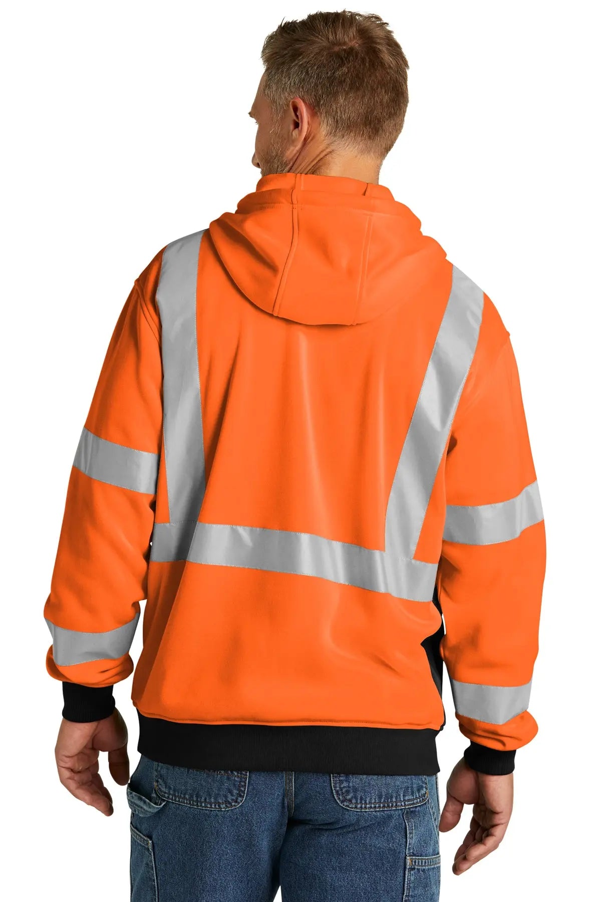 CornerStone® ANSI 107 Class 3 Heavy-Duty Fleece Full-Zip Hoodie #CSF300