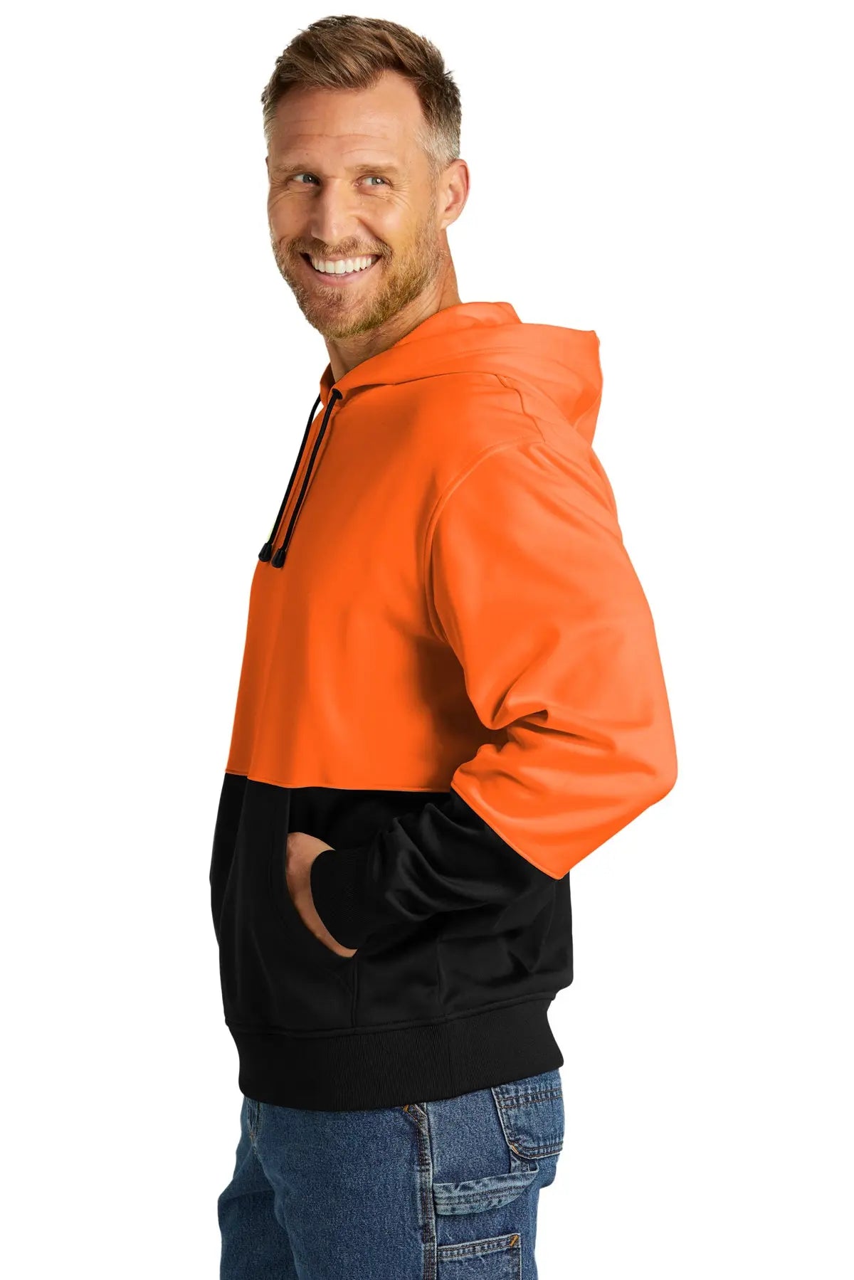 CornerStone® Enhanced Visibility Fleece Pullover Hoodie #CSF01