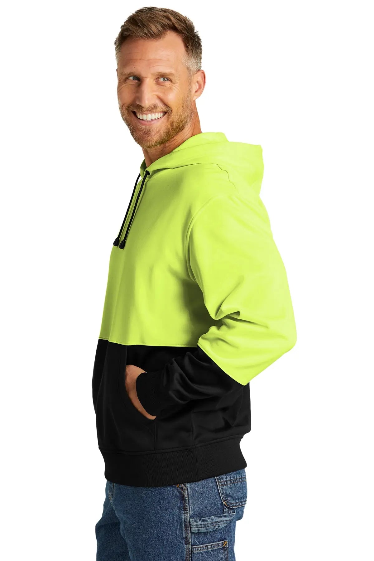 CornerStone® Enhanced Visibility Fleece Pullover Hoodie #CSF01