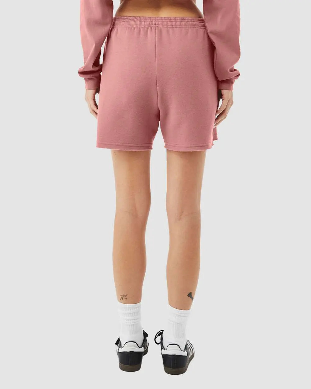 10 Bella+Canvas Women's Cutoff Sweatshorts - Mauve