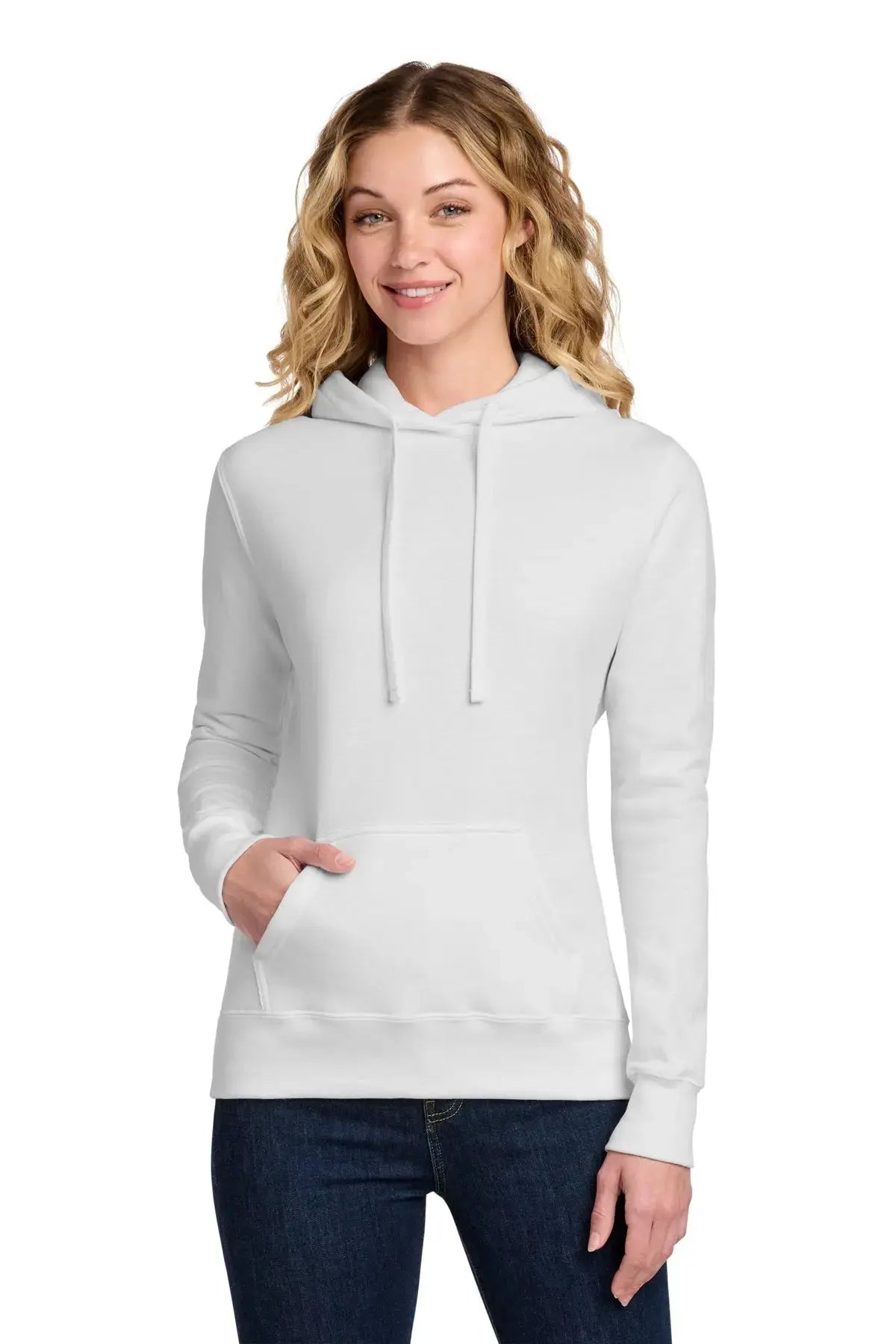 Port & Co™ Women's Core Fleece Pullover Hooded Sweatshirt #LPC78H Game Over Merch