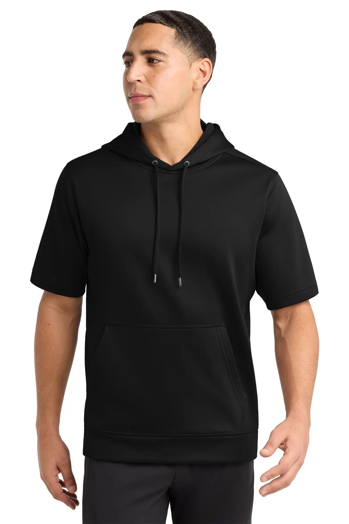 Sport-Tek® Sport-Wick® Fleece Short Sleeve Hooded Pullover #ST251