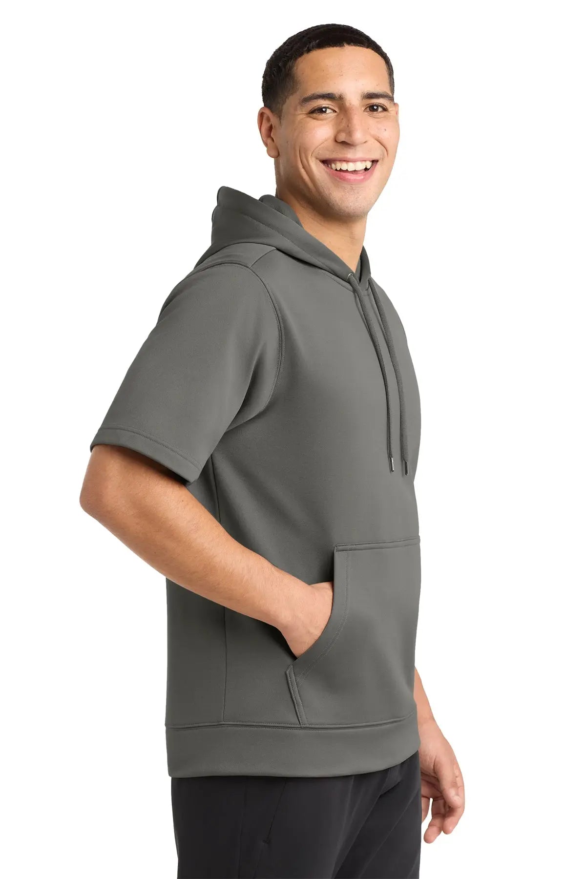 Sport-Tek® Sport-Wick® Fleece Short Sleeve Hooded Pullover #ST251