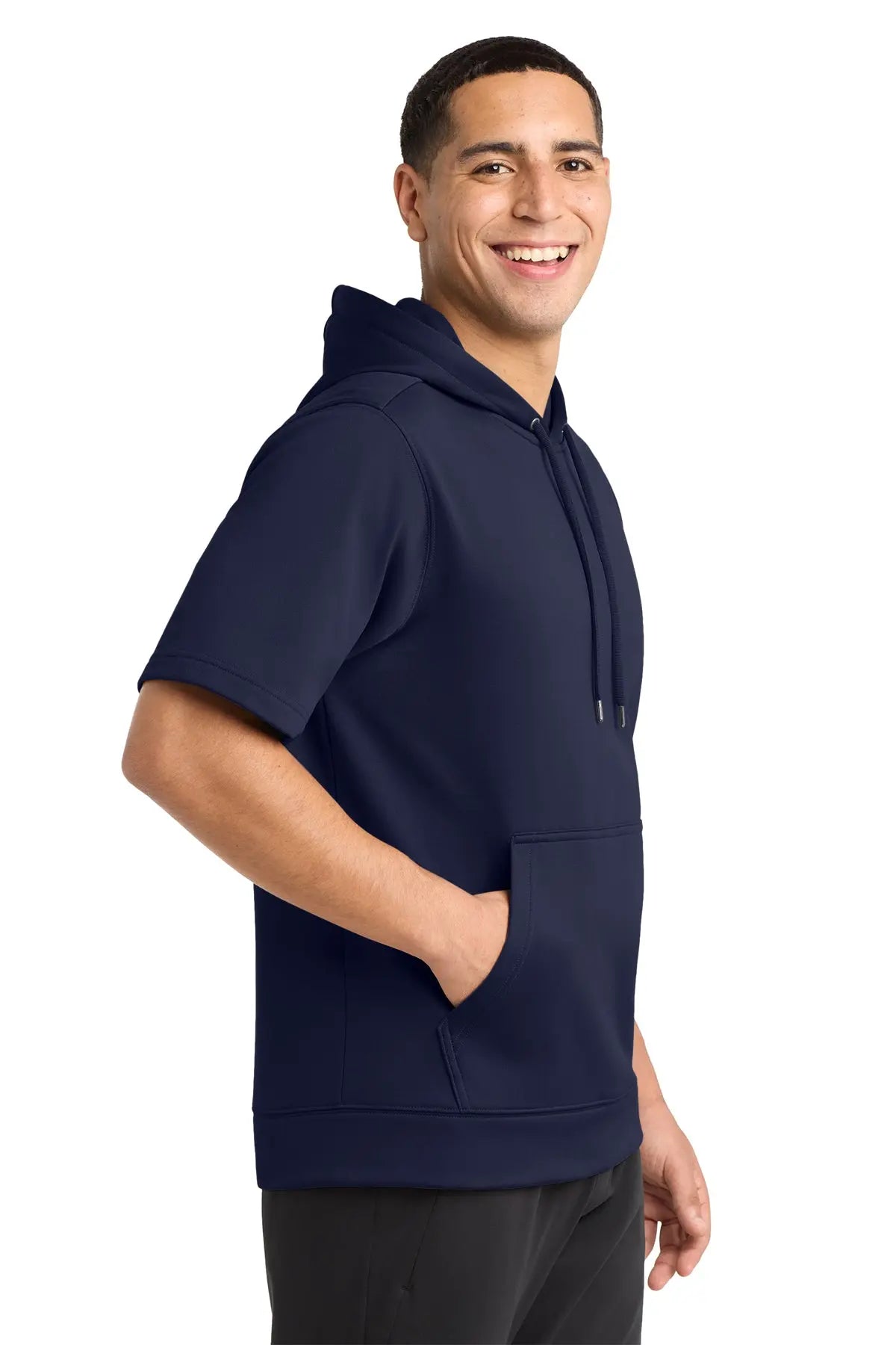 Sport-Tek® Sport-Wick® Fleece Short Sleeve Hooded Pullover #ST251