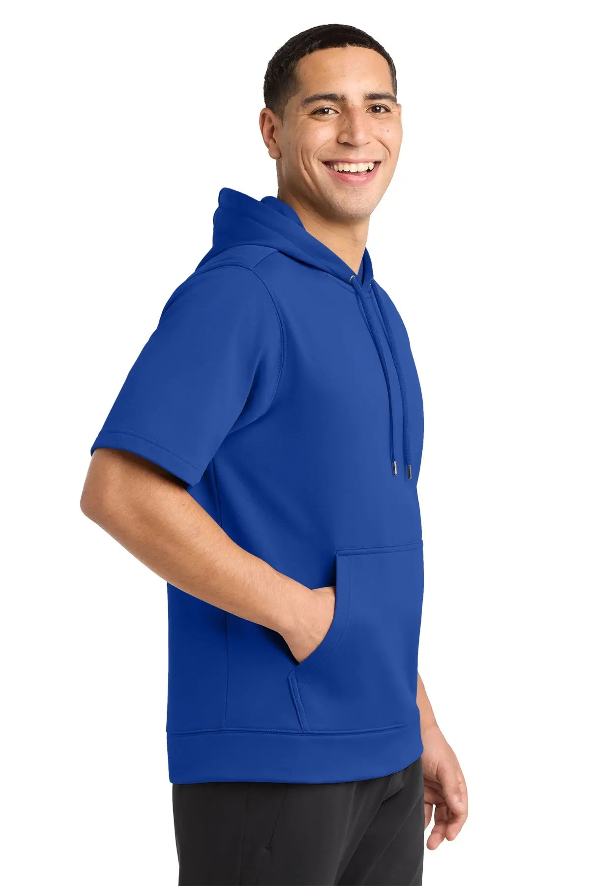 Sport-Tek® Sport-Wick® Fleece Short Sleeve Hooded Pullover #ST251