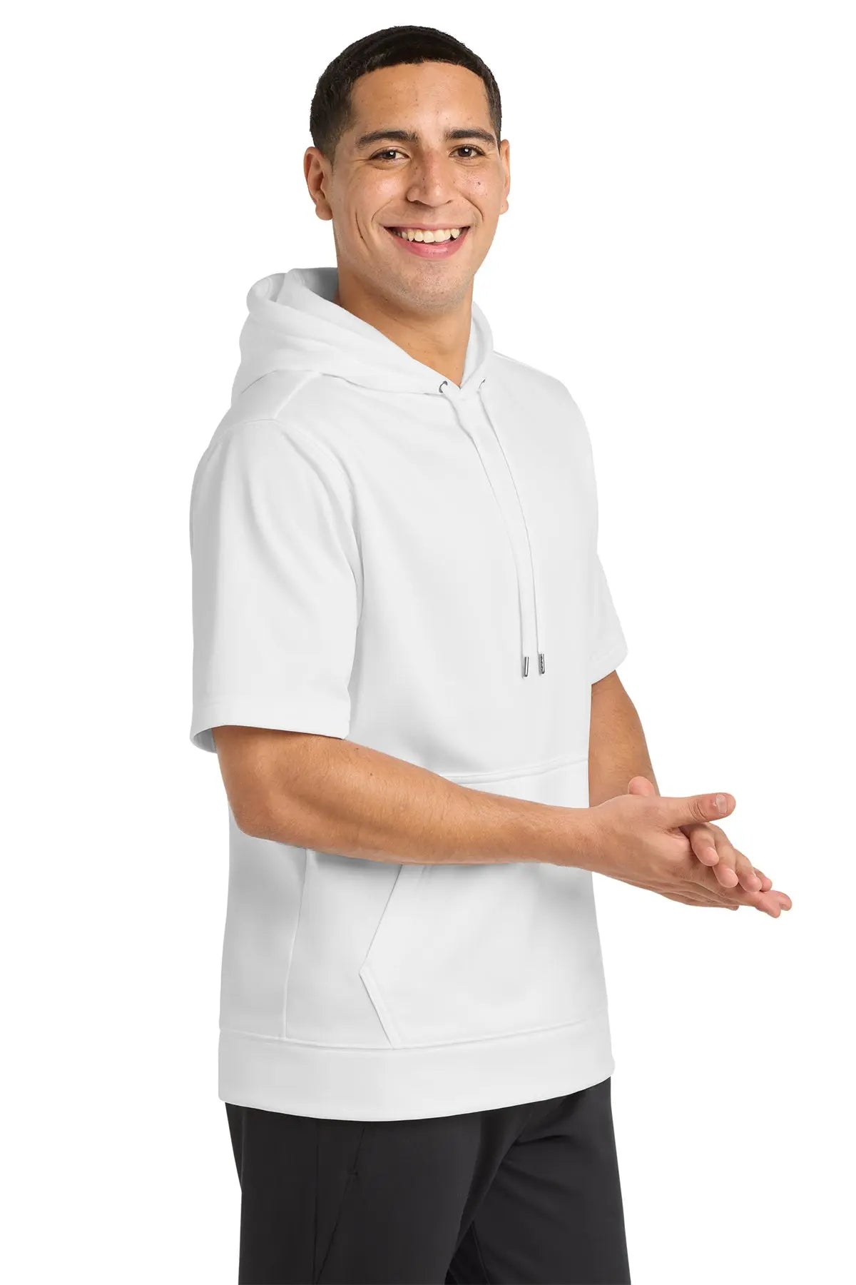 Sport-Tek® Sport-Wick® Fleece Short Sleeve Hooded Pullover #ST251