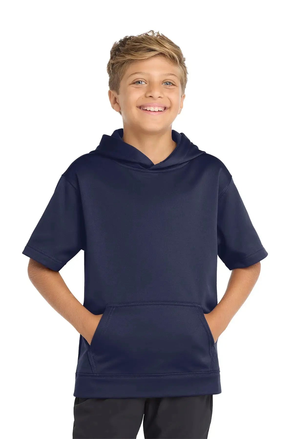 Sport-Tek® Youth Sport-Wick® Fleece Short Sleeve Hooded Pullover #YST251 Game Over Merch