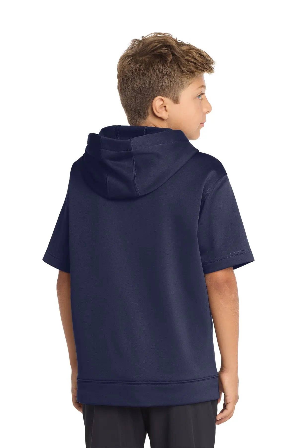 Sport-Tek® Youth Sport-Wick® Fleece Short Sleeve Hooded Pullover #YST251