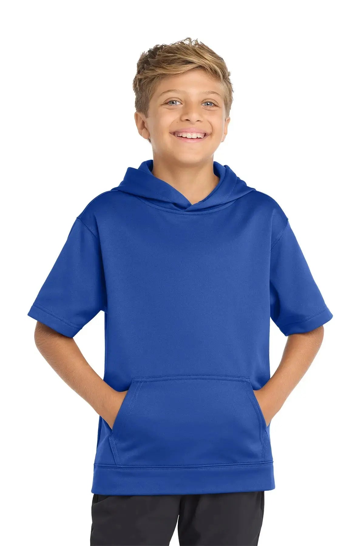 Sport-Tek® Youth Sport-Wick® Fleece Short Sleeve Hooded Pullover #YST251 Game Over Merch