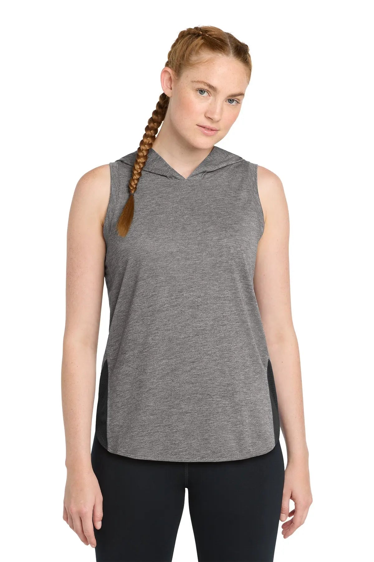 Sport-Tek® Women's PosiCharge® Tri-Blend Wicking Draft Hoodie Tank #LST410 Game Over Merch