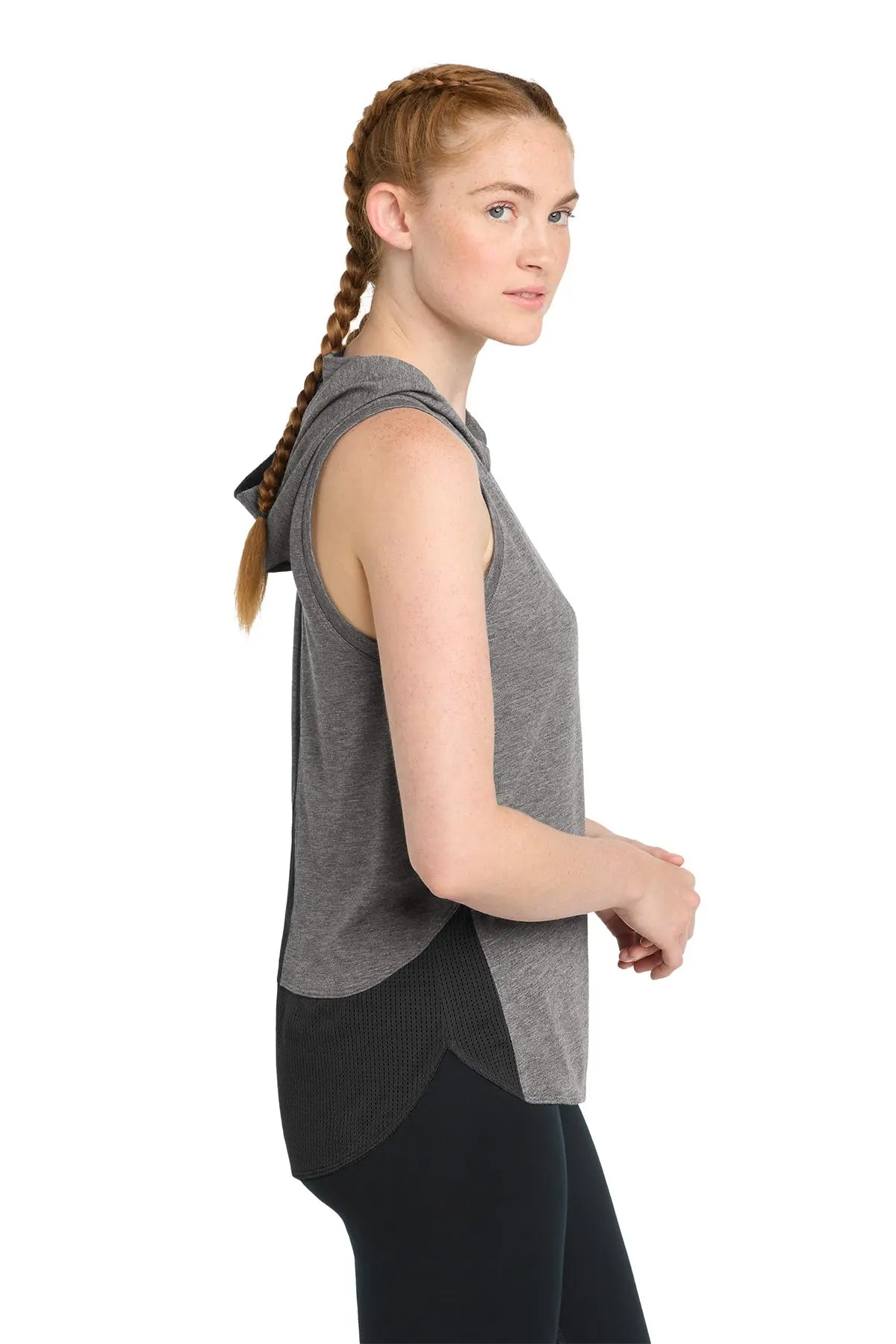 Sport-Tek® Women's PosiCharge® Tri-Blend Wicking Draft Hoodie Tank #LST410 Game Over Merch