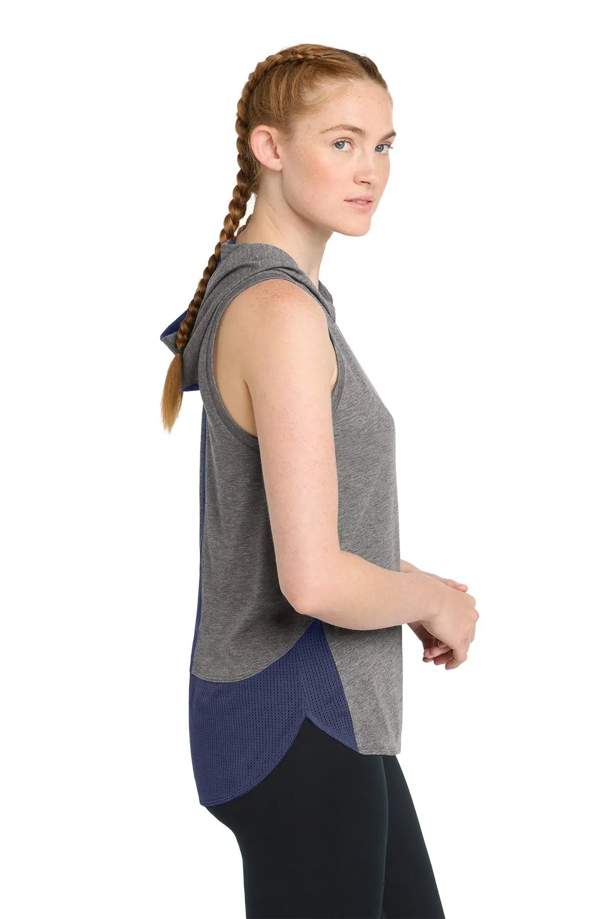 Sport-Tek® Women's PosiCharge® Tri-Blend Wicking Draft Hoodie Tank #LST410 Game Over Merch