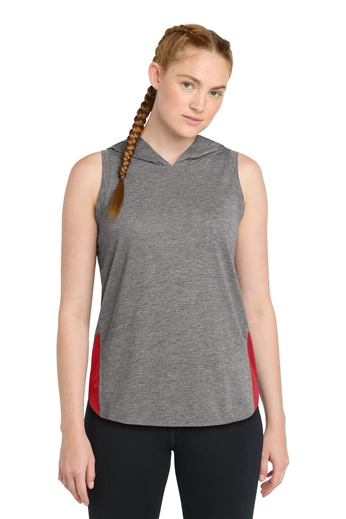Sport-Tek® Women's PosiCharge® Tri-Blend Wicking Draft Hoodie Tank #LST410 Game Over Merch
