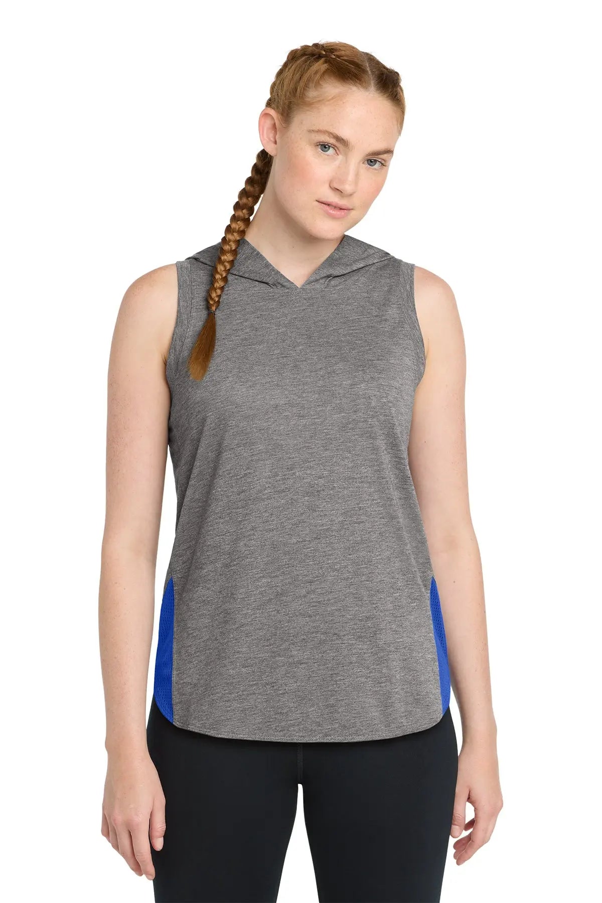 Sport-Tek® Women's PosiCharge® Tri-Blend Wicking Draft Hoodie Tank #LST410 Game Over Merch