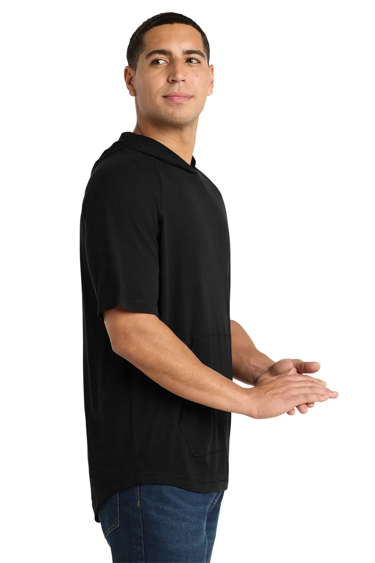 Sport-Tek® PosiCharge® Tri-Blend Wicking Short Sleeve Hoodie #ST404