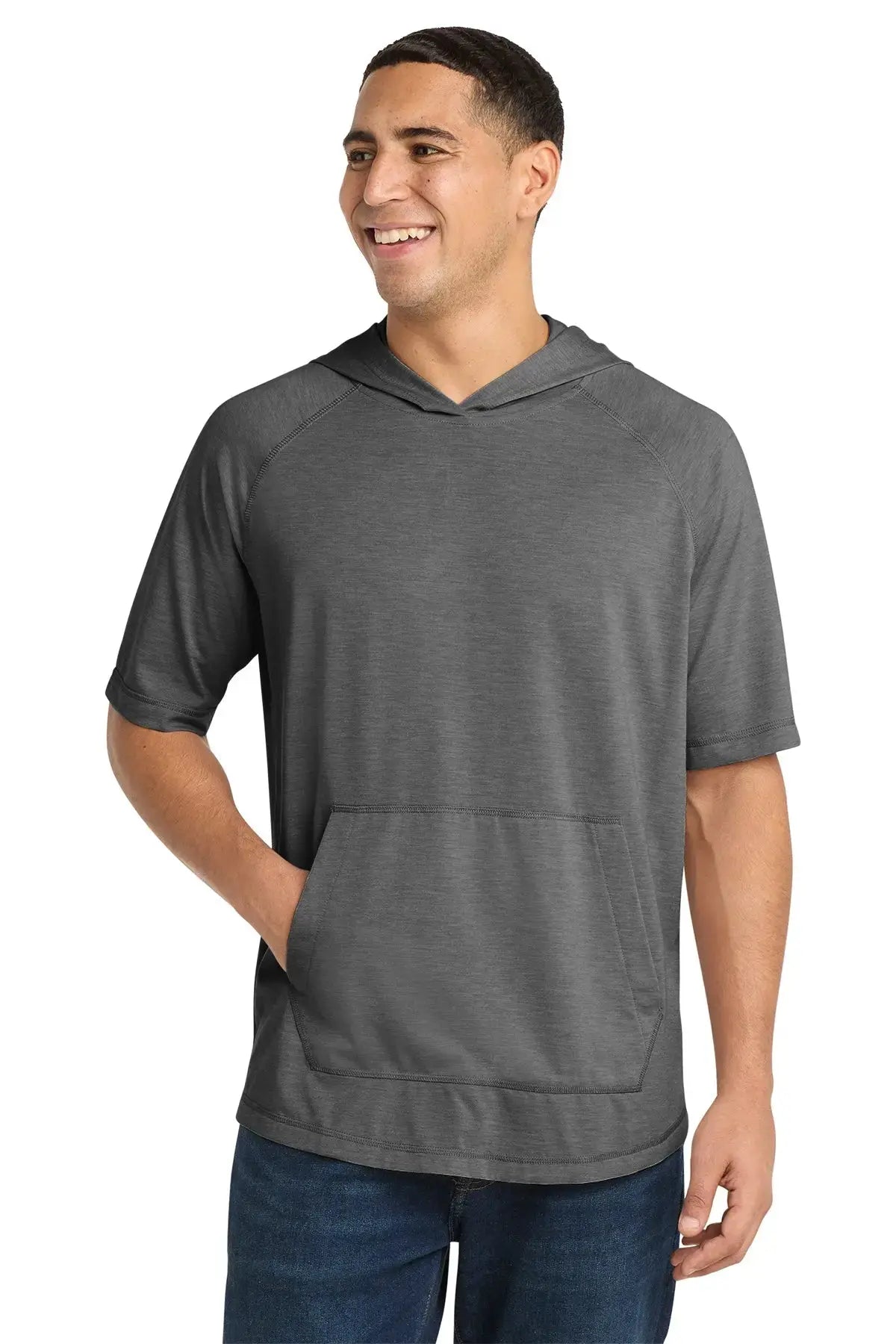 Sport-Tek® PosiCharge® Tri-Blend Wicking Short Sleeve Hoodie #ST404 Game Over Merch