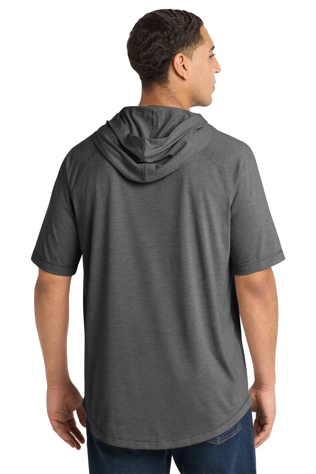 Sport-Tek® PosiCharge® Tri-Blend Wicking Short Sleeve Hoodie #ST404