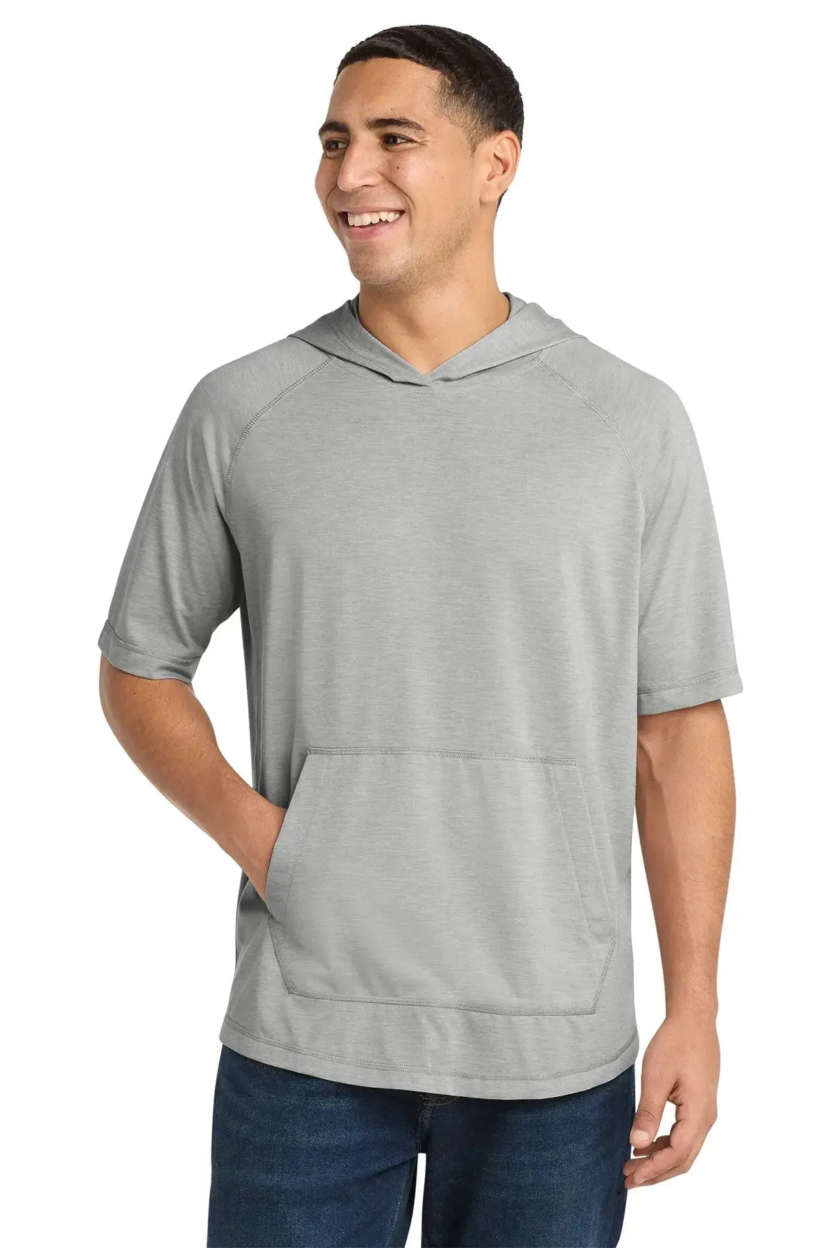 Sport-Tek® PosiCharge® Tri-Blend Wicking Short Sleeve Hoodie #ST404 Game Over Merch