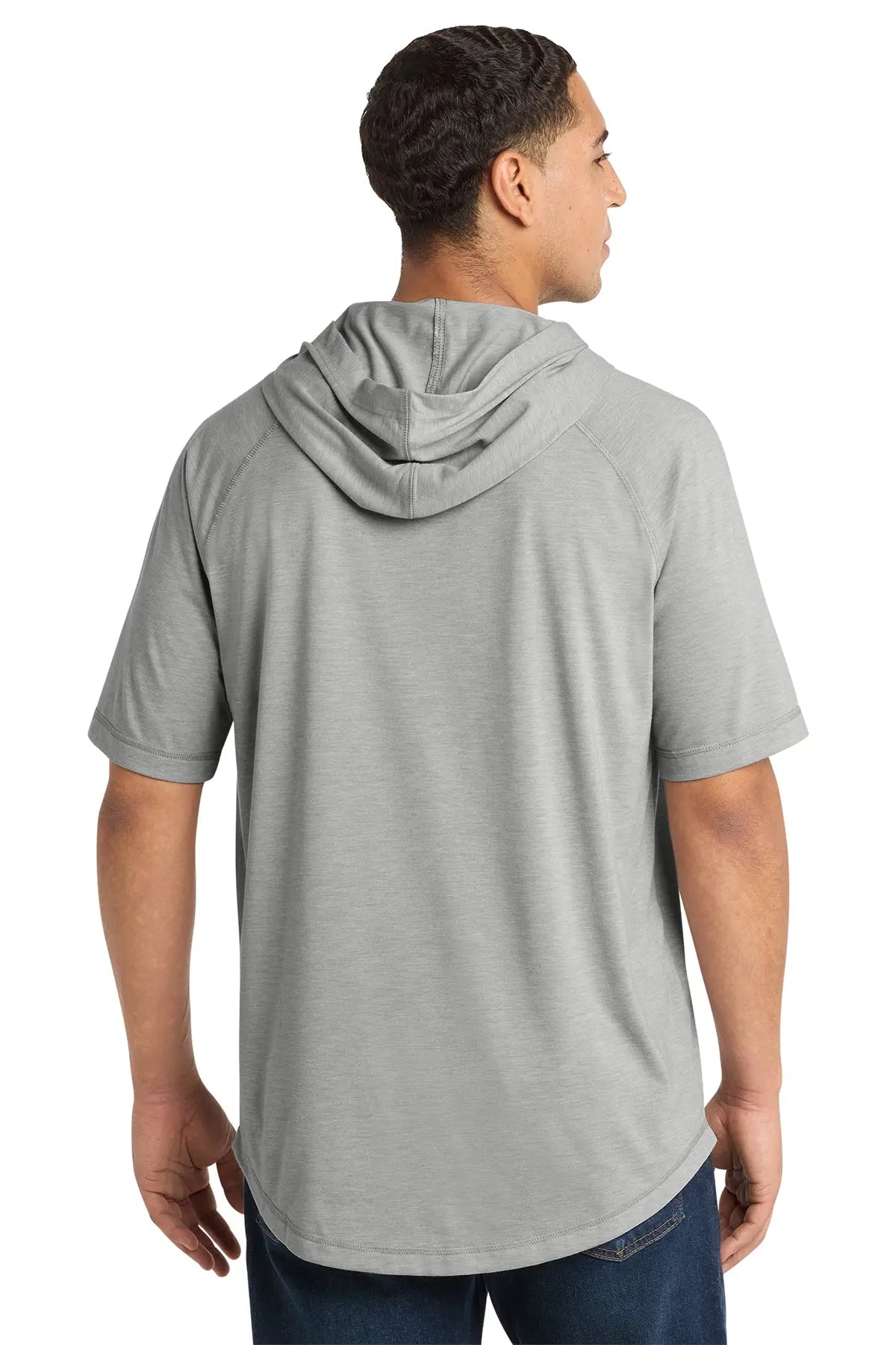 Sport-Tek® PosiCharge® Tri-Blend Wicking Short Sleeve Hoodie #ST404