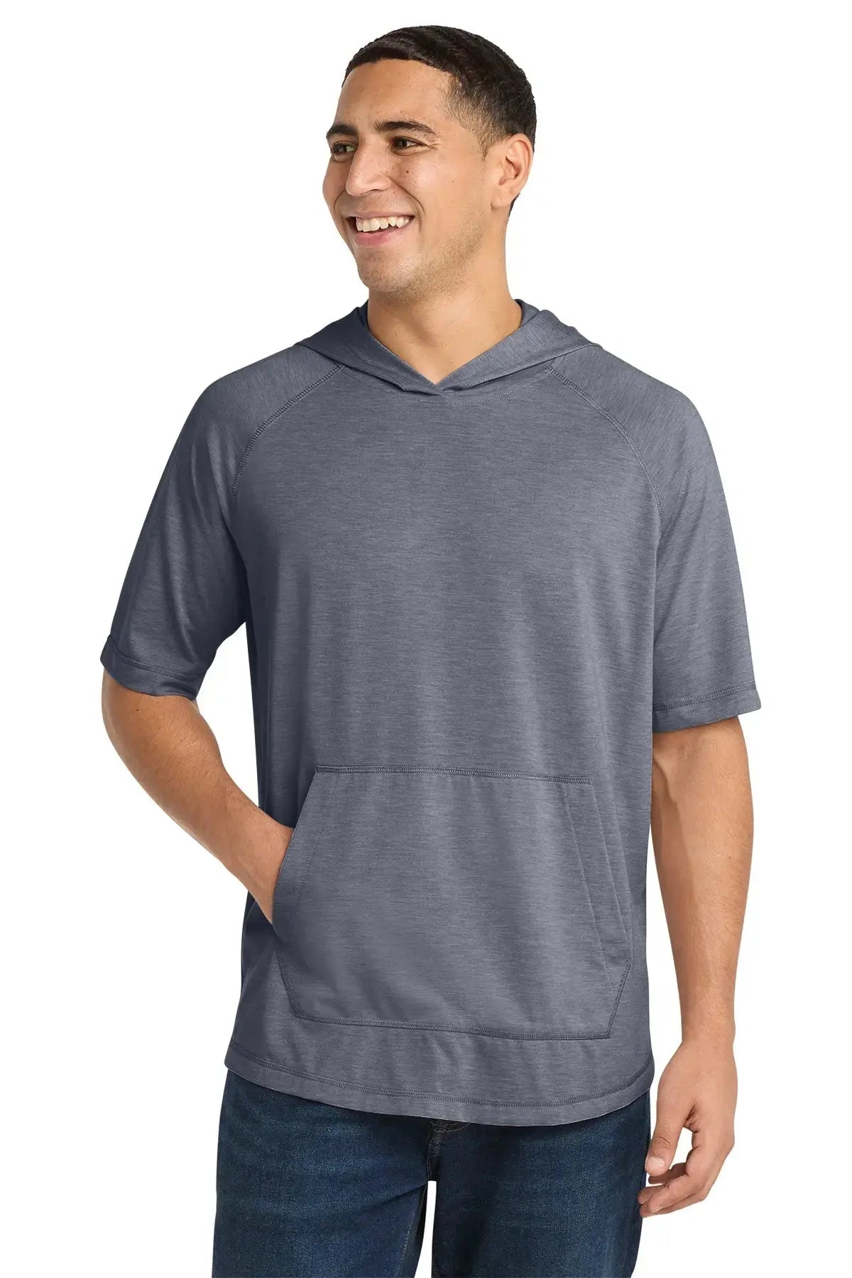 Sport-Tek® PosiCharge® Tri-Blend Wicking Short Sleeve Hoodie #ST404 Game Over Merch