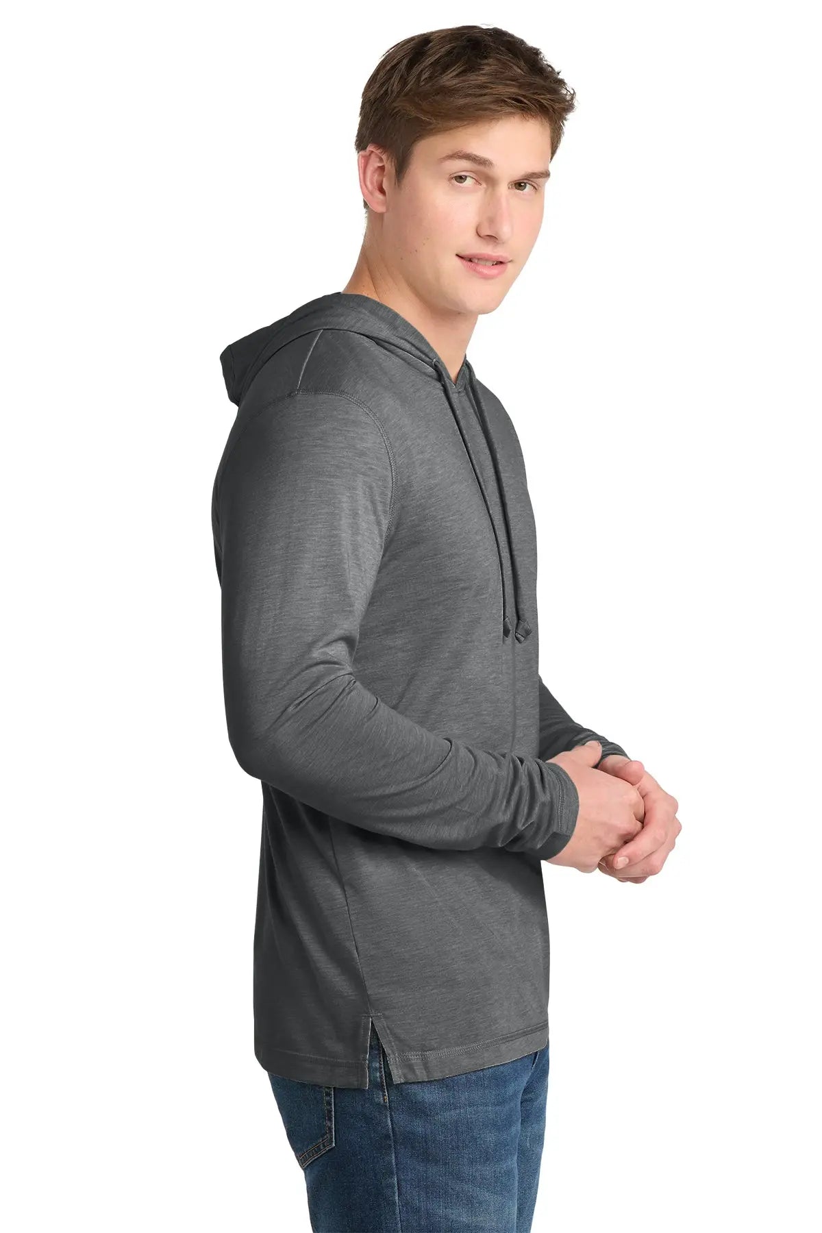 Sport-Tek® PosiCharge® Tri-Blend Wicking Long Sleeve Hoodie #ST406