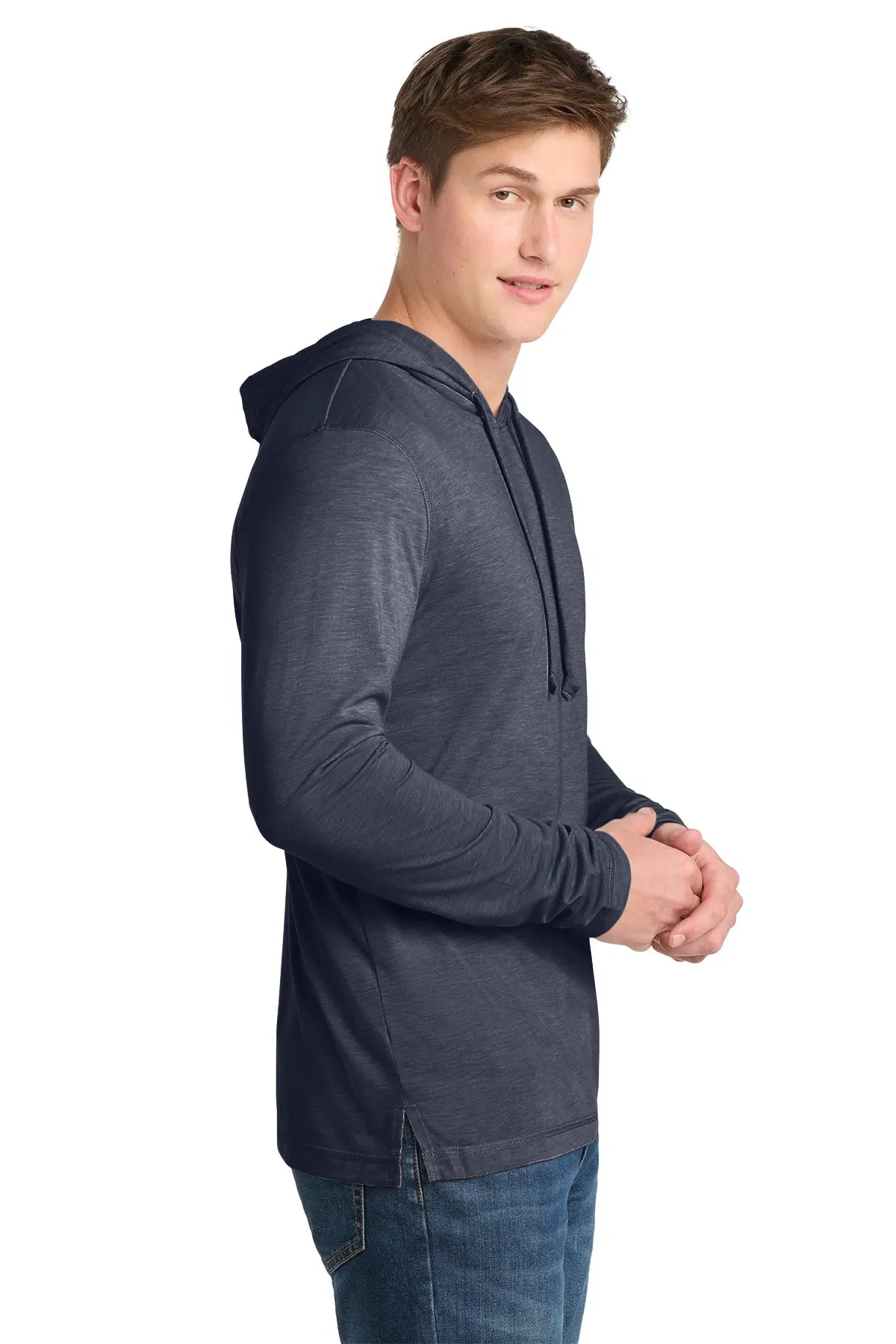 Sport-Tek® PosiCharge® Tri-Blend Wicking Long Sleeve Hoodie #ST406