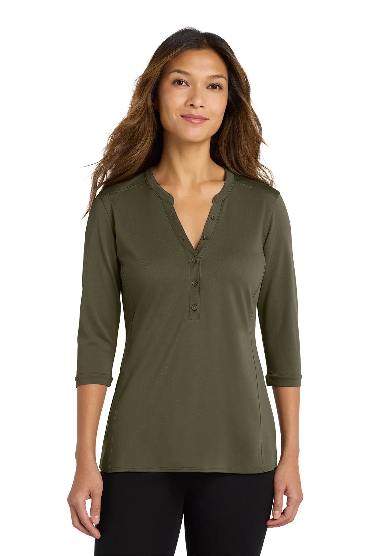 Port Authority ® Women's UV Choice Pique Henley #LK750Game Over Merch