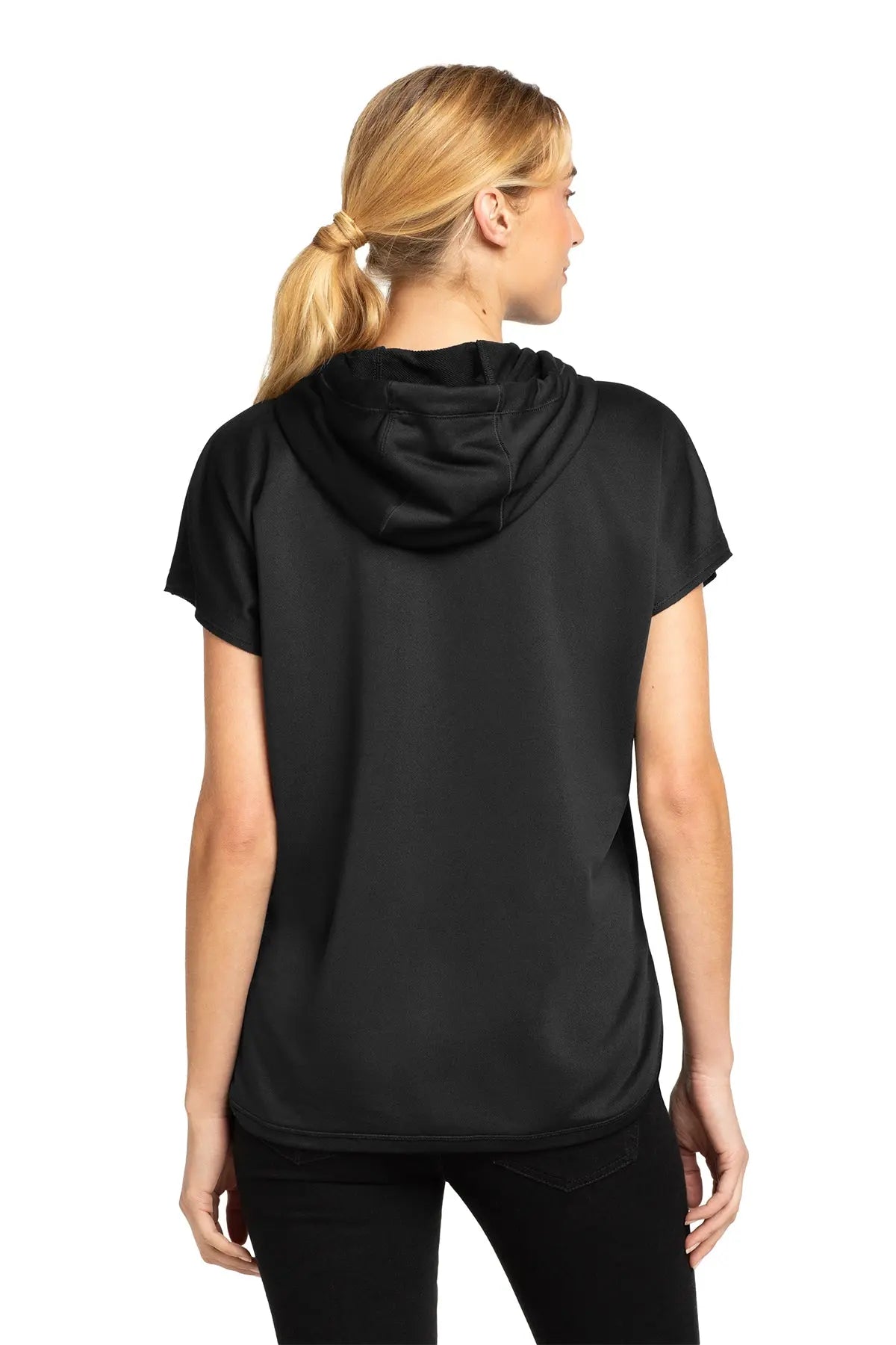 New Era® Women's Performance Terry Short Sleeve Hoodie #LNEA533