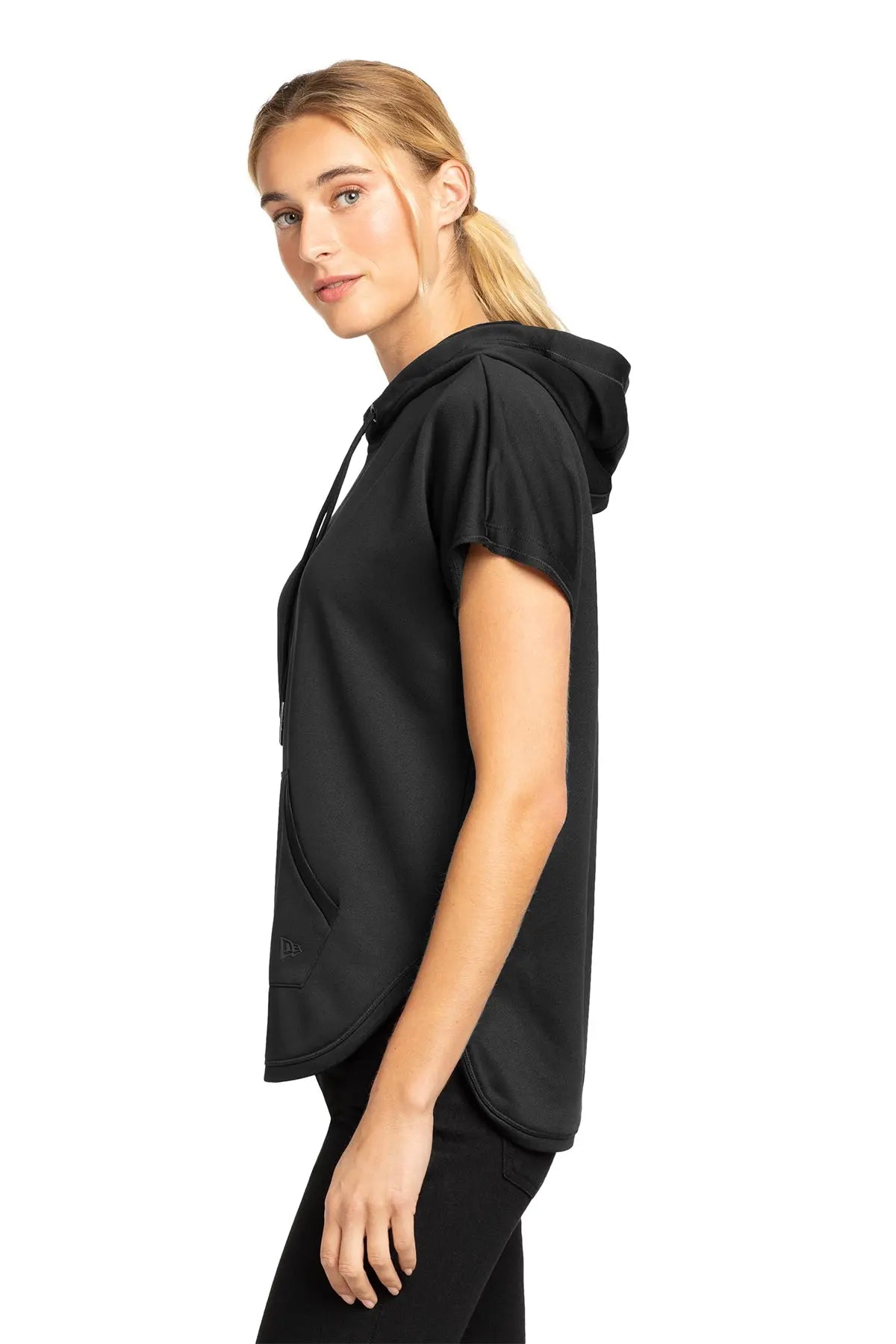 New Era® Women's Performance Terry Short Sleeve Hoodie #LNEA533
