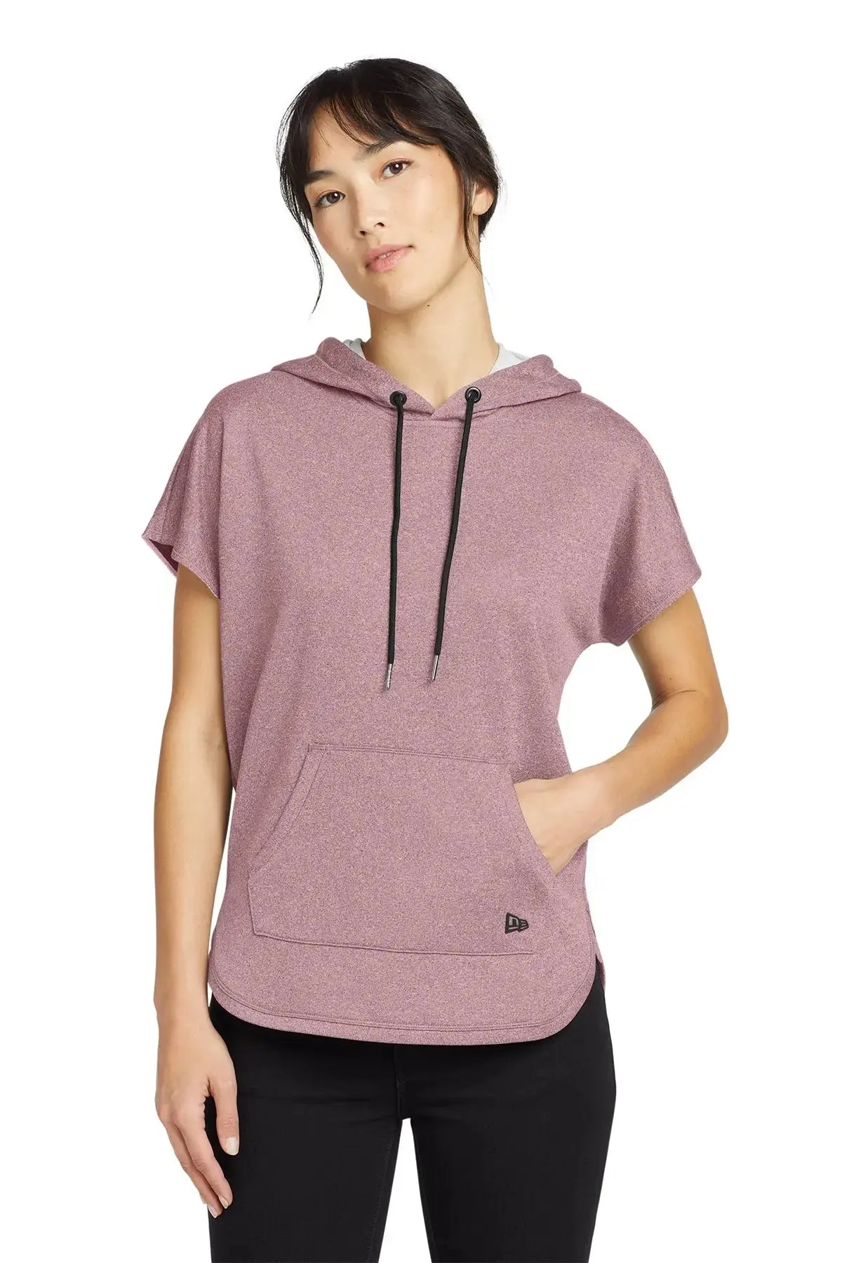 New Era® Women's Performance Terry Short Sleeve Hoodie #LNEA533 Game Over Merch
