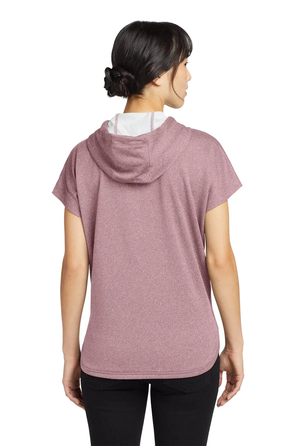 New Era® Women's Performance Terry Short Sleeve Hoodie #LNEA533