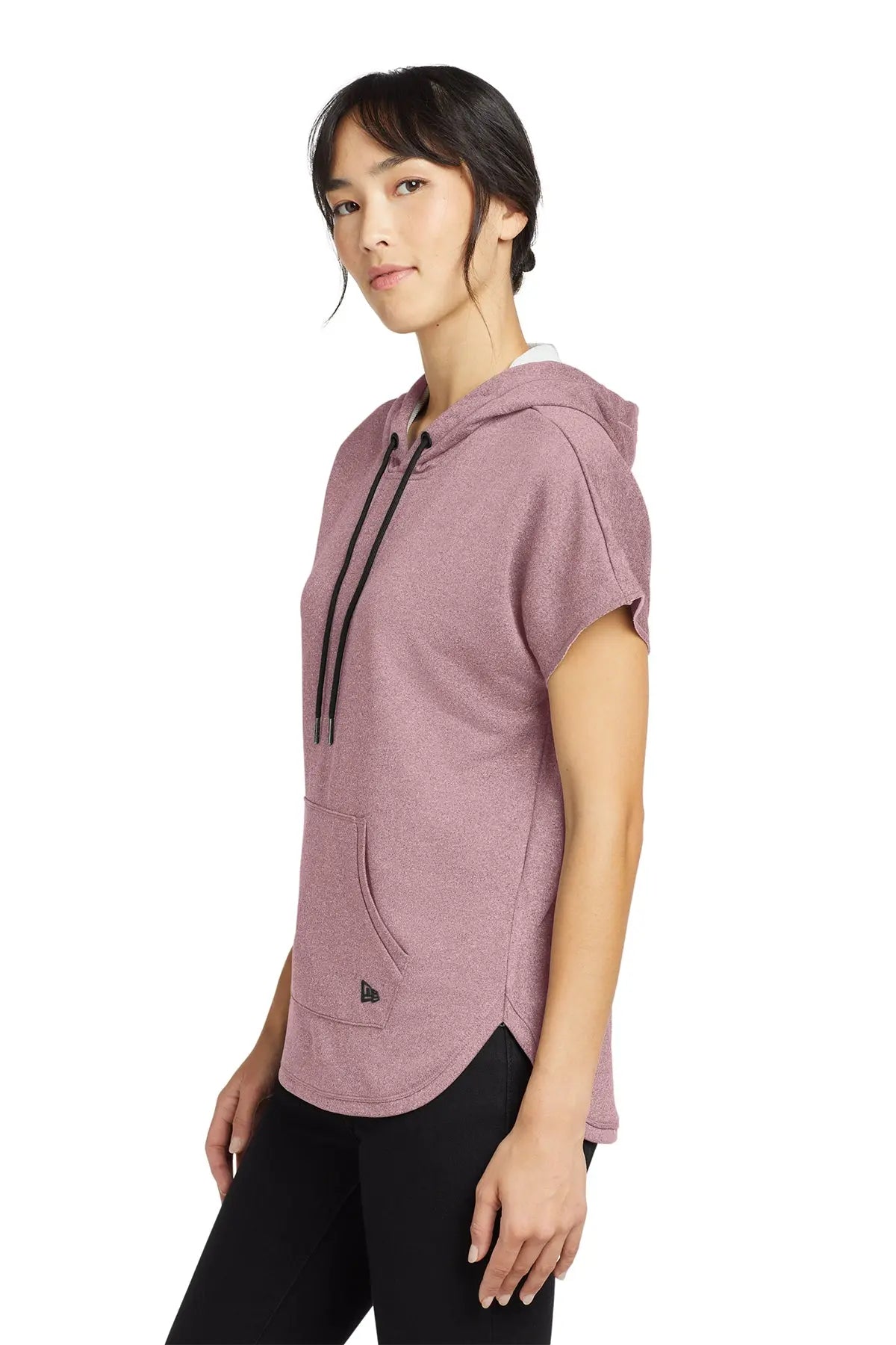 New Era® Women's Performance Terry Short Sleeve Hoodie #LNEA533