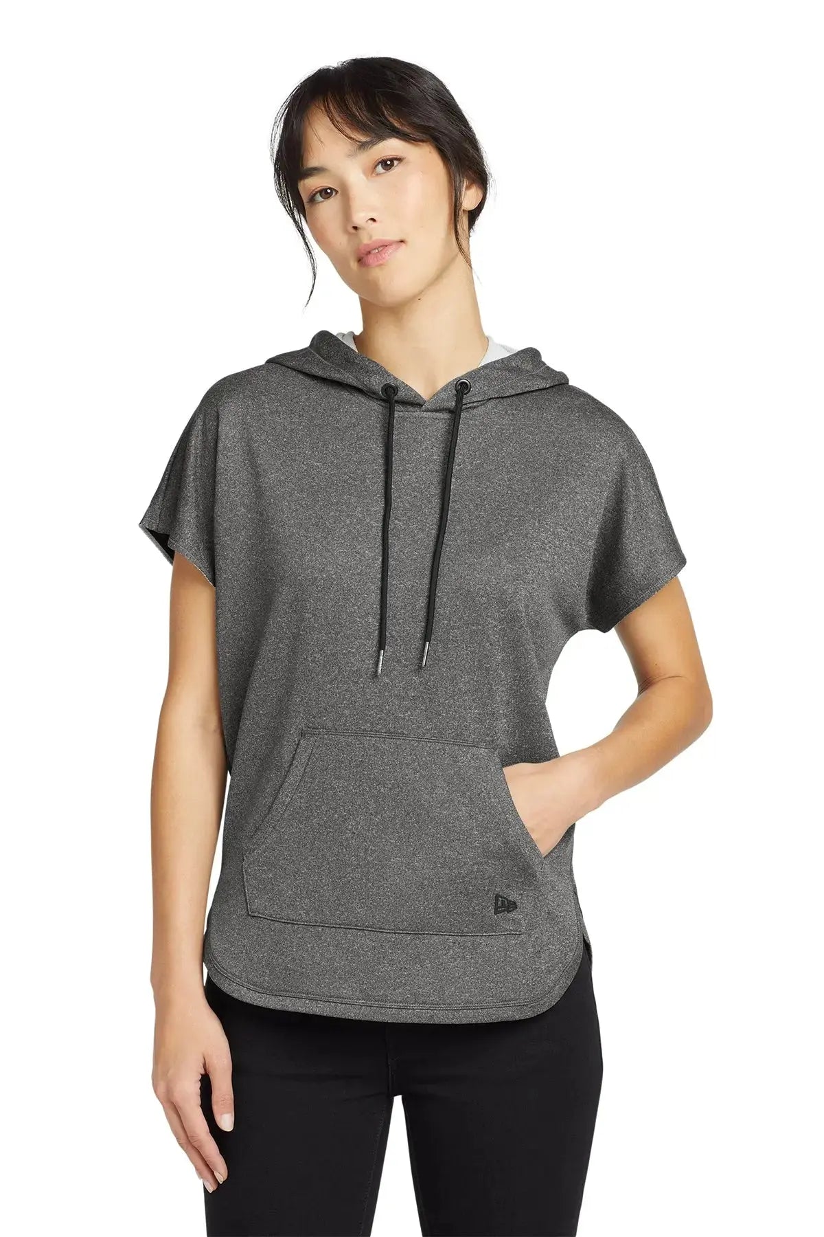 New Era® Women's Performance Terry Short Sleeve Hoodie #LNEA533 Game Over Merch