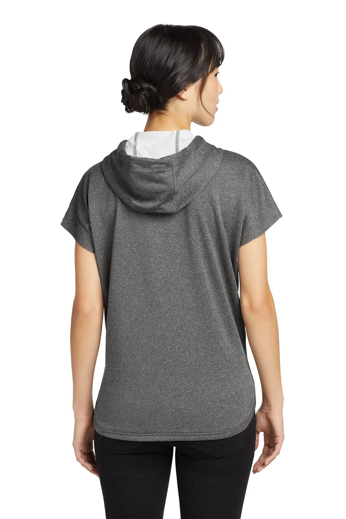 New Era® Women's Performance Terry Short Sleeve Hoodie #LNEA533