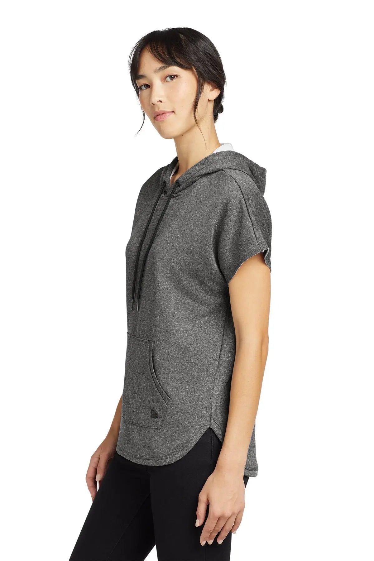 New Era® Women's Performance Terry Short Sleeve Hoodie #LNEA533