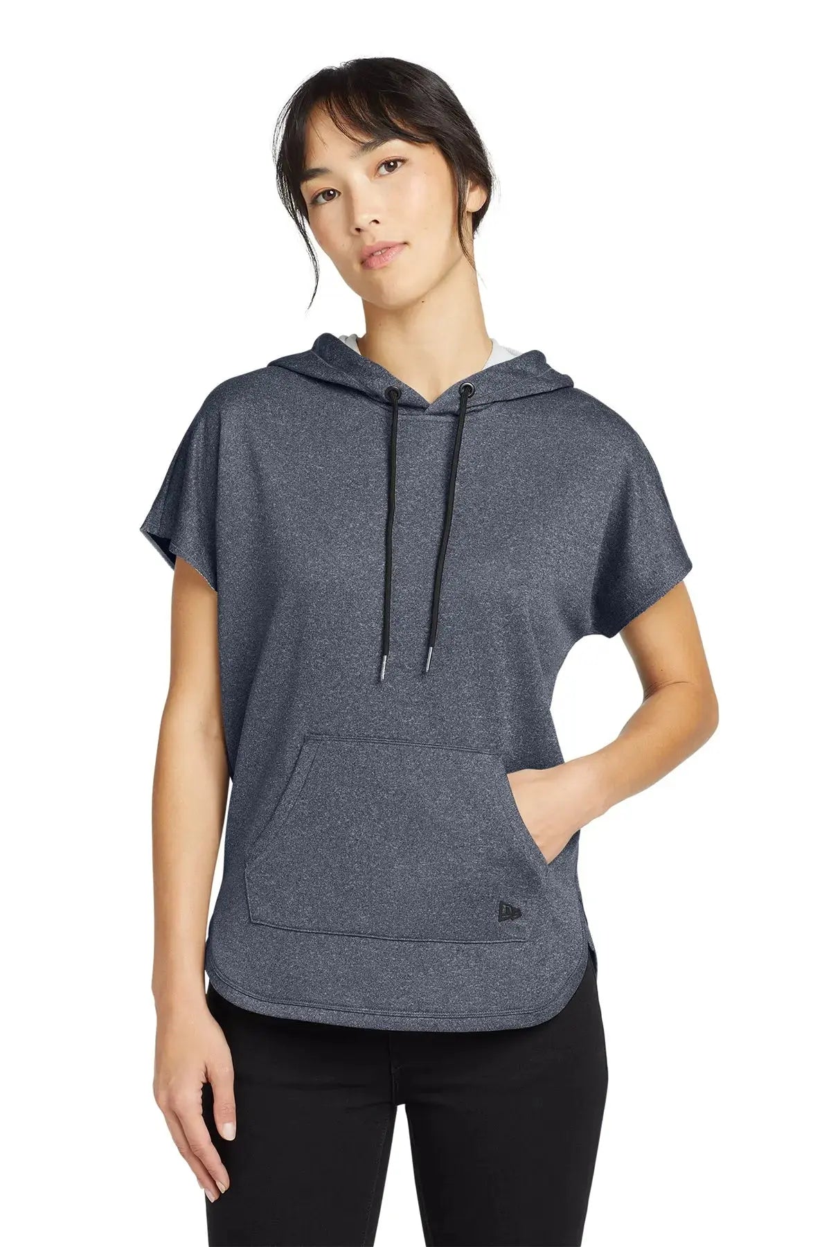 New Era® Women's Performance Terry Short Sleeve Hoodie #LNEA533 Game Over Merch